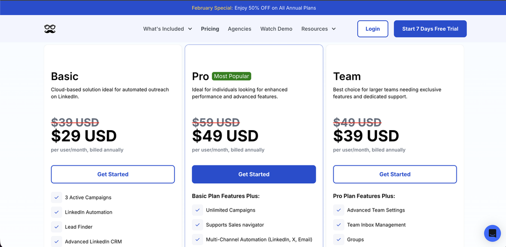 MeetAlfred pricing plans comparison