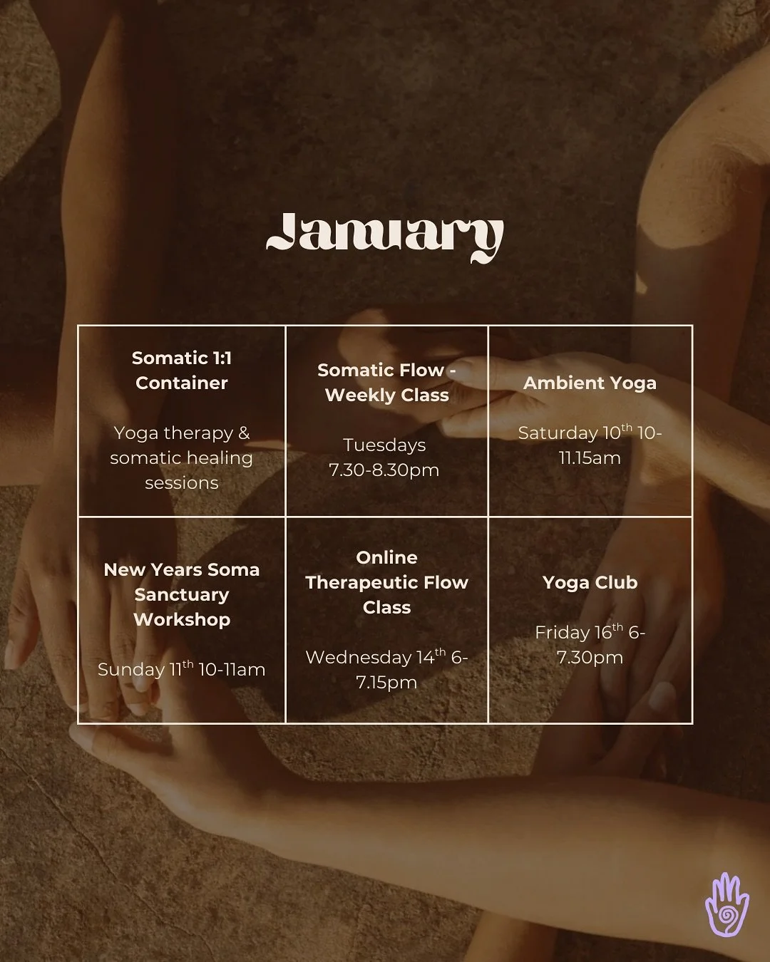 Ways to welcome in the new year together 🐎 expect spaces to root, rest, dream and plant seeds of intention for the year ahead ☁️💫✨

All links to find out more &amp; book in my bio x