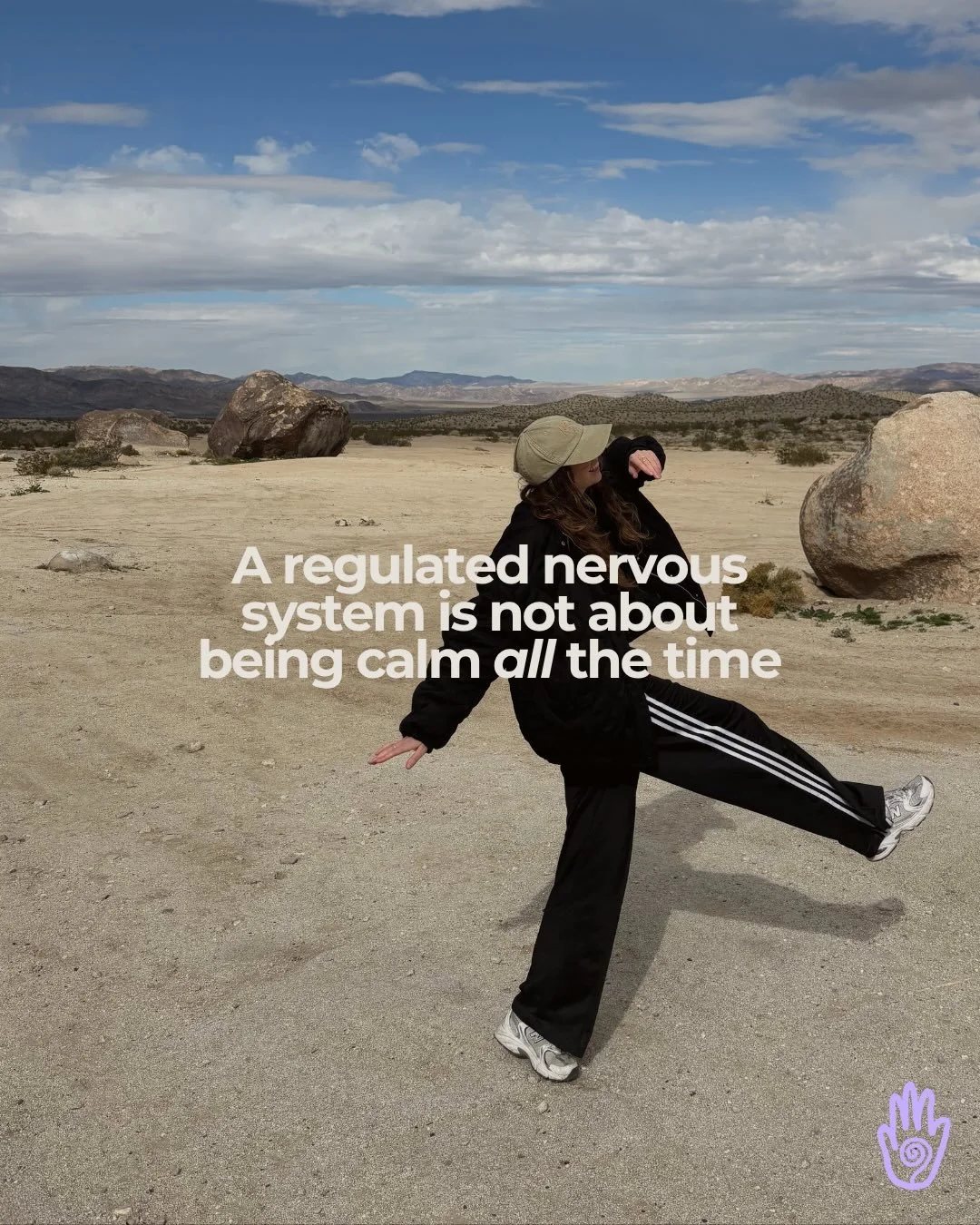 A regulated nervous system might mean feeling calmer and more grounded more often - AND it is so much more than that.

If you&rsquo;re looking too deepen in your understanding of your unique nervous system and how to work with it, visit the link in m