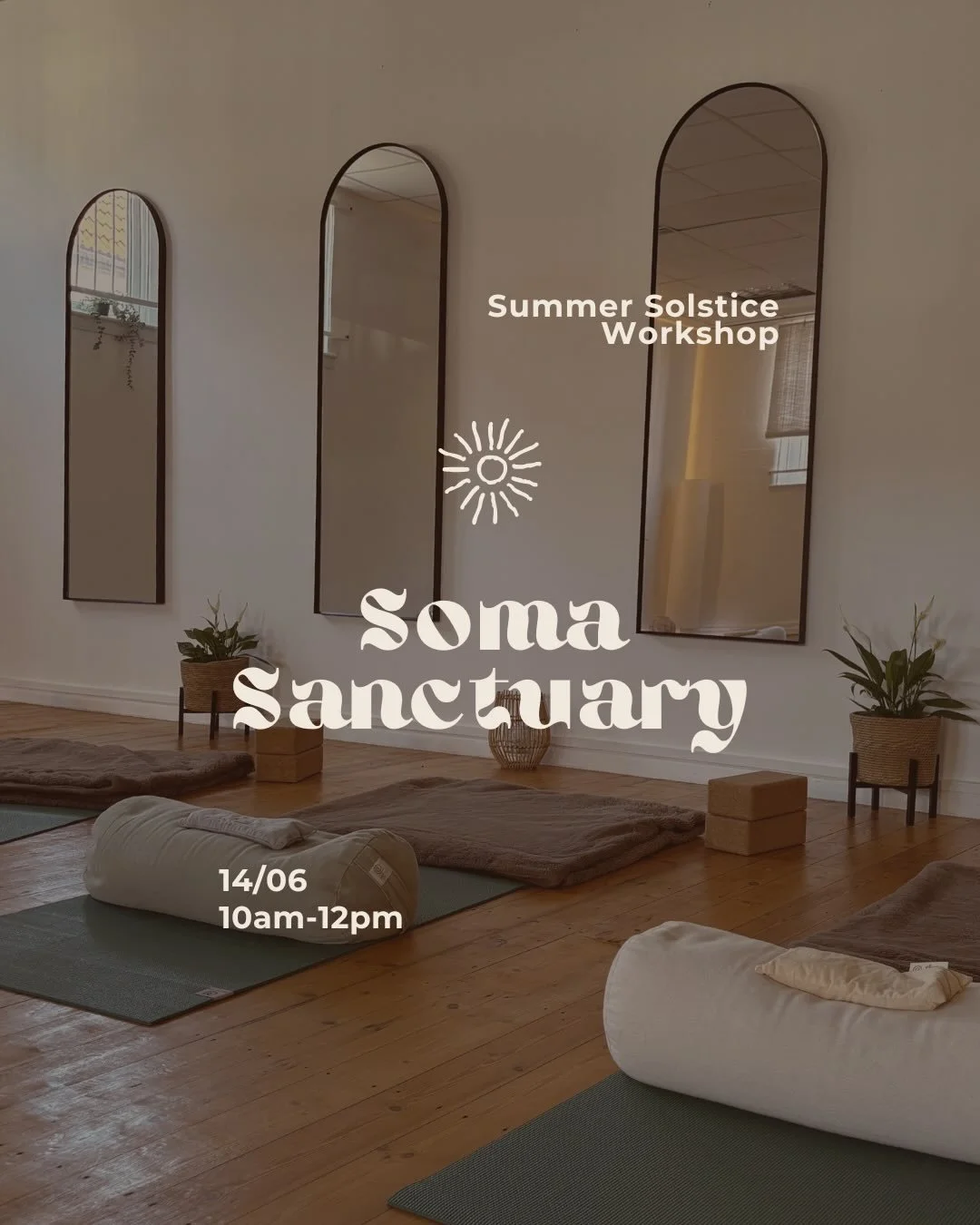 The Summer Solstice Soma Sanctuary Workshop is now open for booking 🌞💫

📆 Sunday 14th June 10am-12pm
📍 A Space To Breathe Studio, Church Drive, Arnold 

This workshop will be an opportunity to reconnect to the earth&rsquo;s rhythms and to embody 