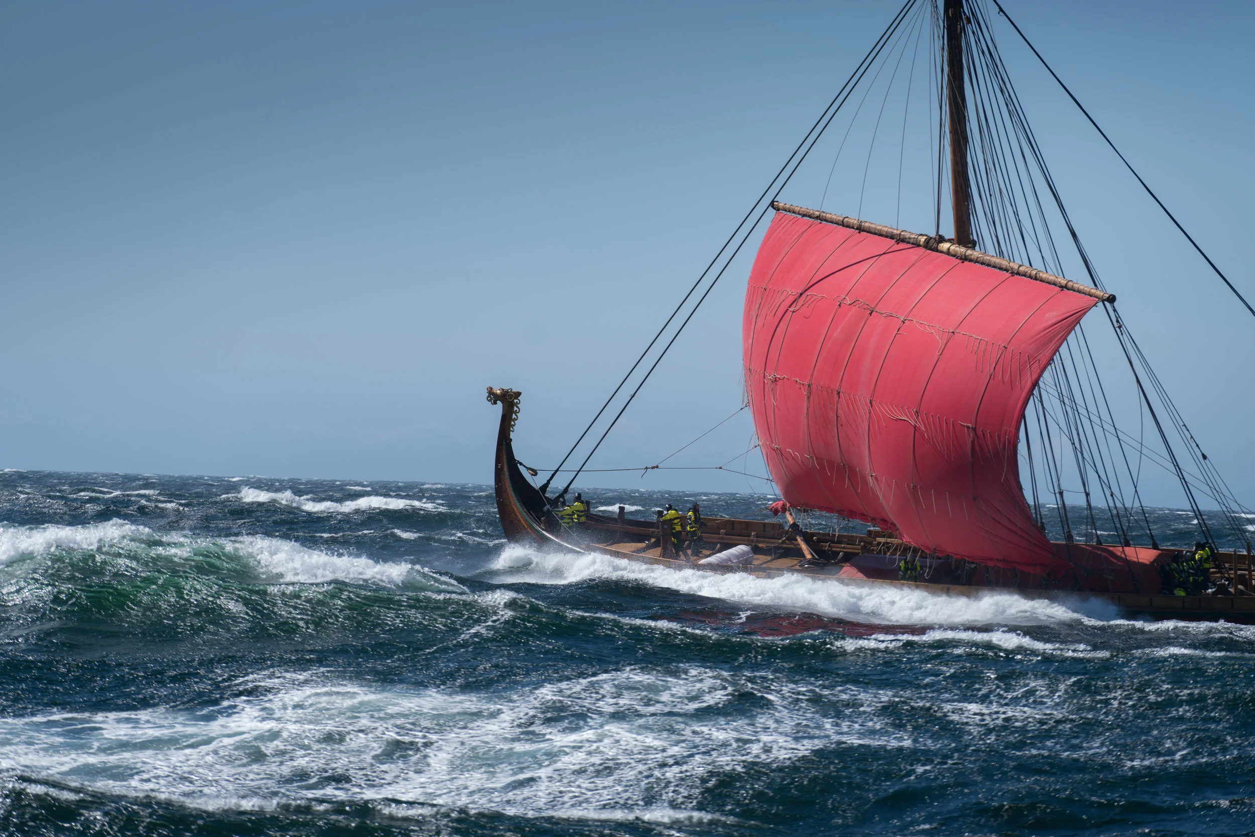 Not long ago, on a Viking ship in a storm