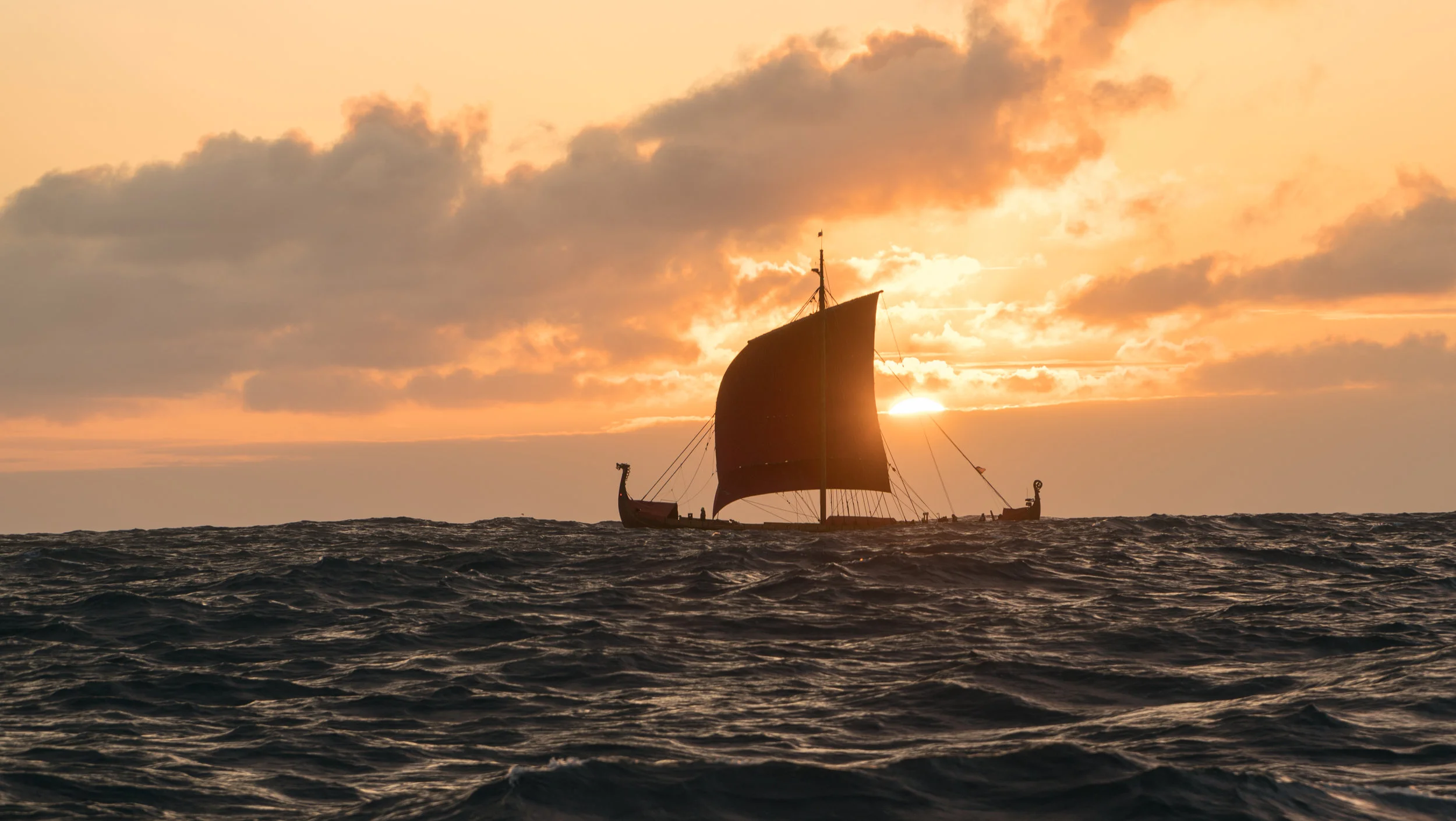 Modern Vikings reaching L’anse aux Meadows