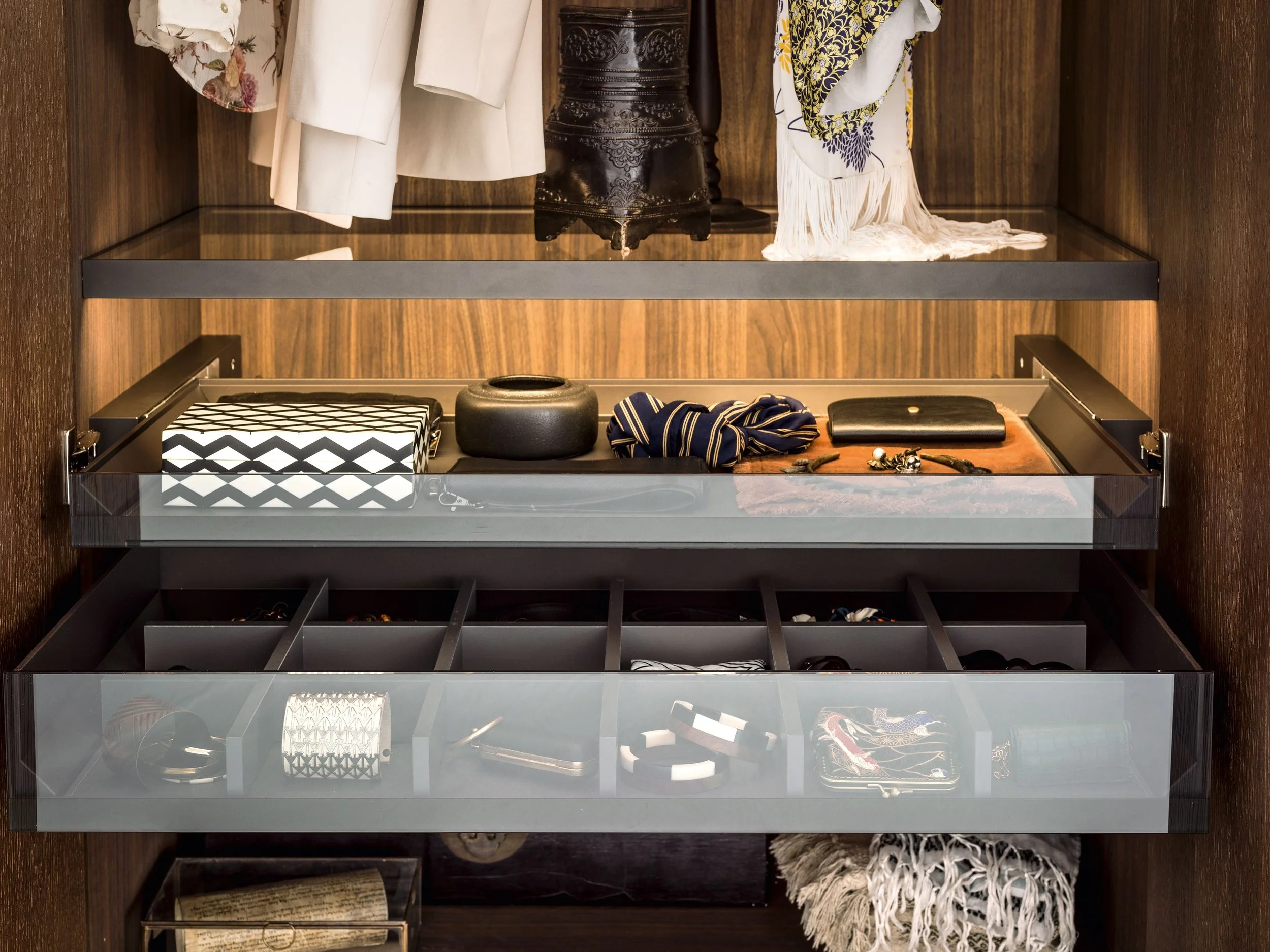 luxury wardrobe shelving designs