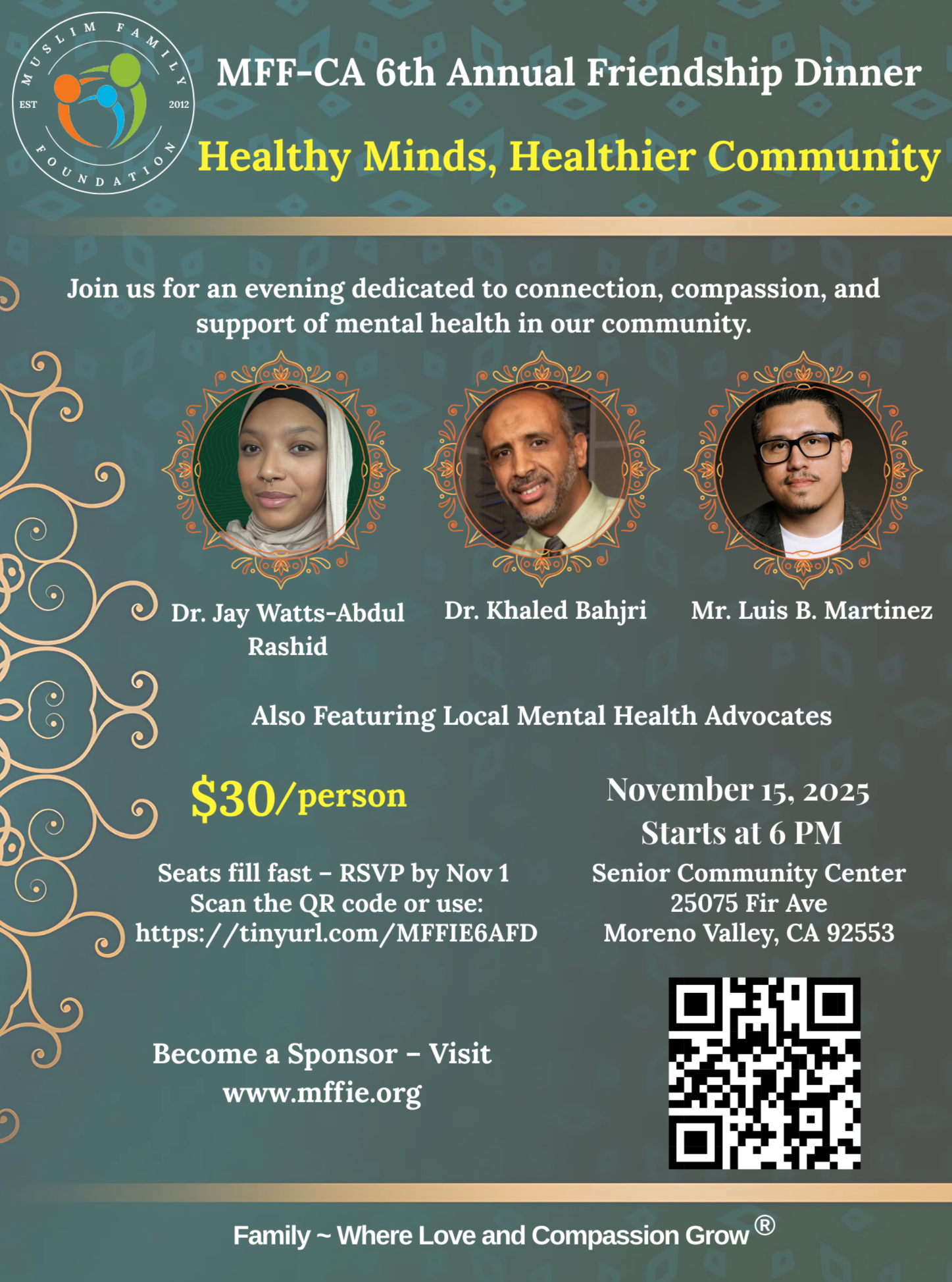 6th Annual Friendship Dinner (Nov 15, 2025)