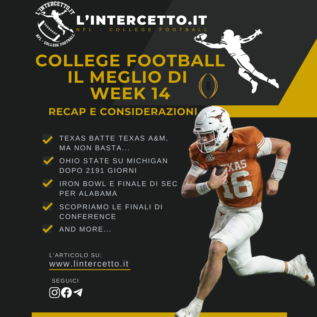 College Football: Il Meglio di Week 14 (Recap e Considerazioni)