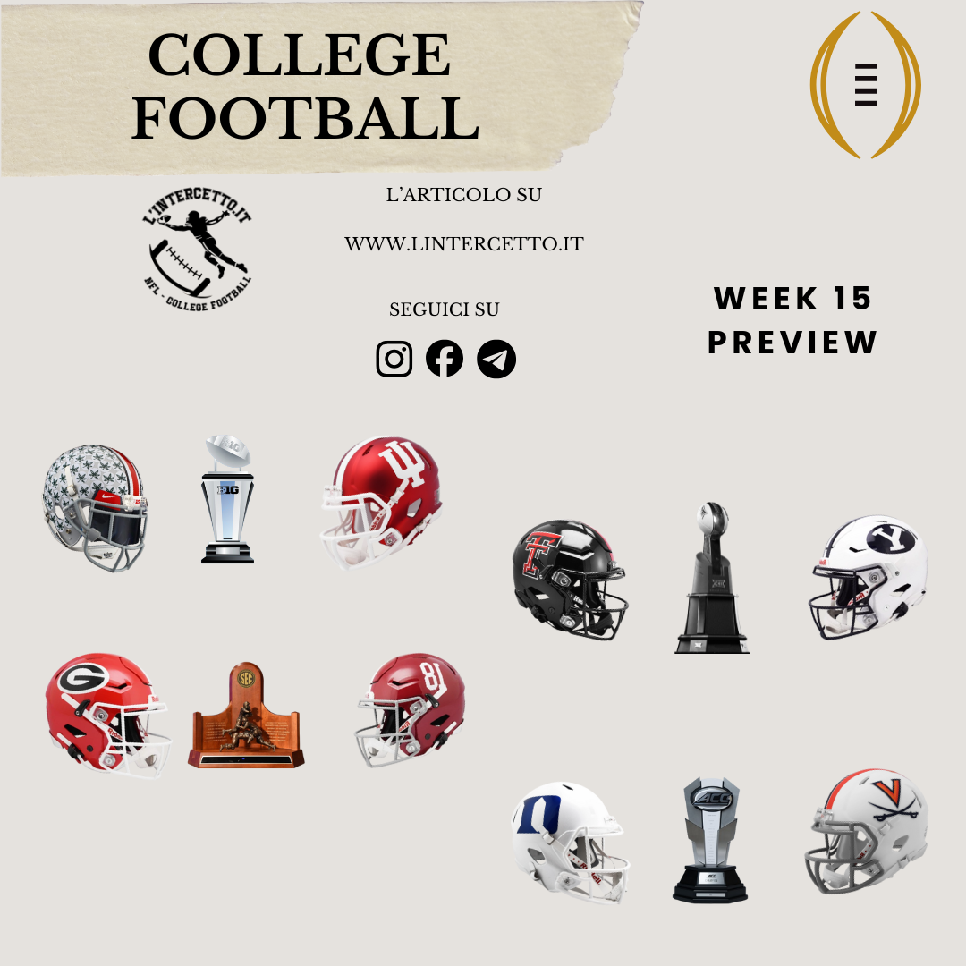 College Football: Preview - Le Partite da Vedere di Week 15 (Finali di Conference)