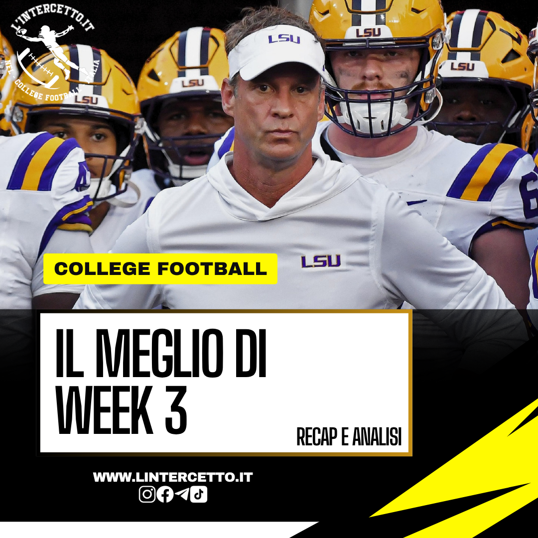 College Football: Il Meglio di Week 3 (Recap e Analisi)