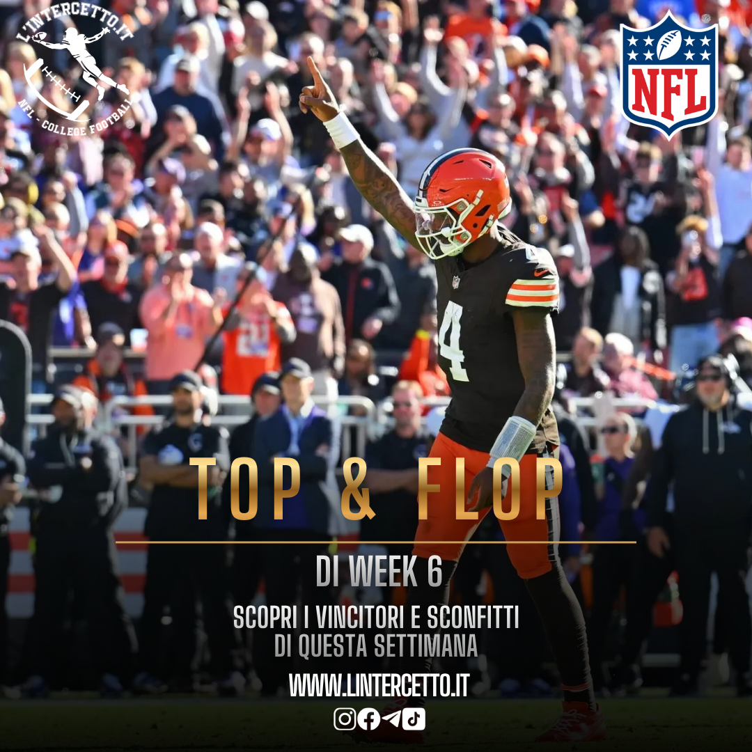 NFL: Top e Flop di Week 6