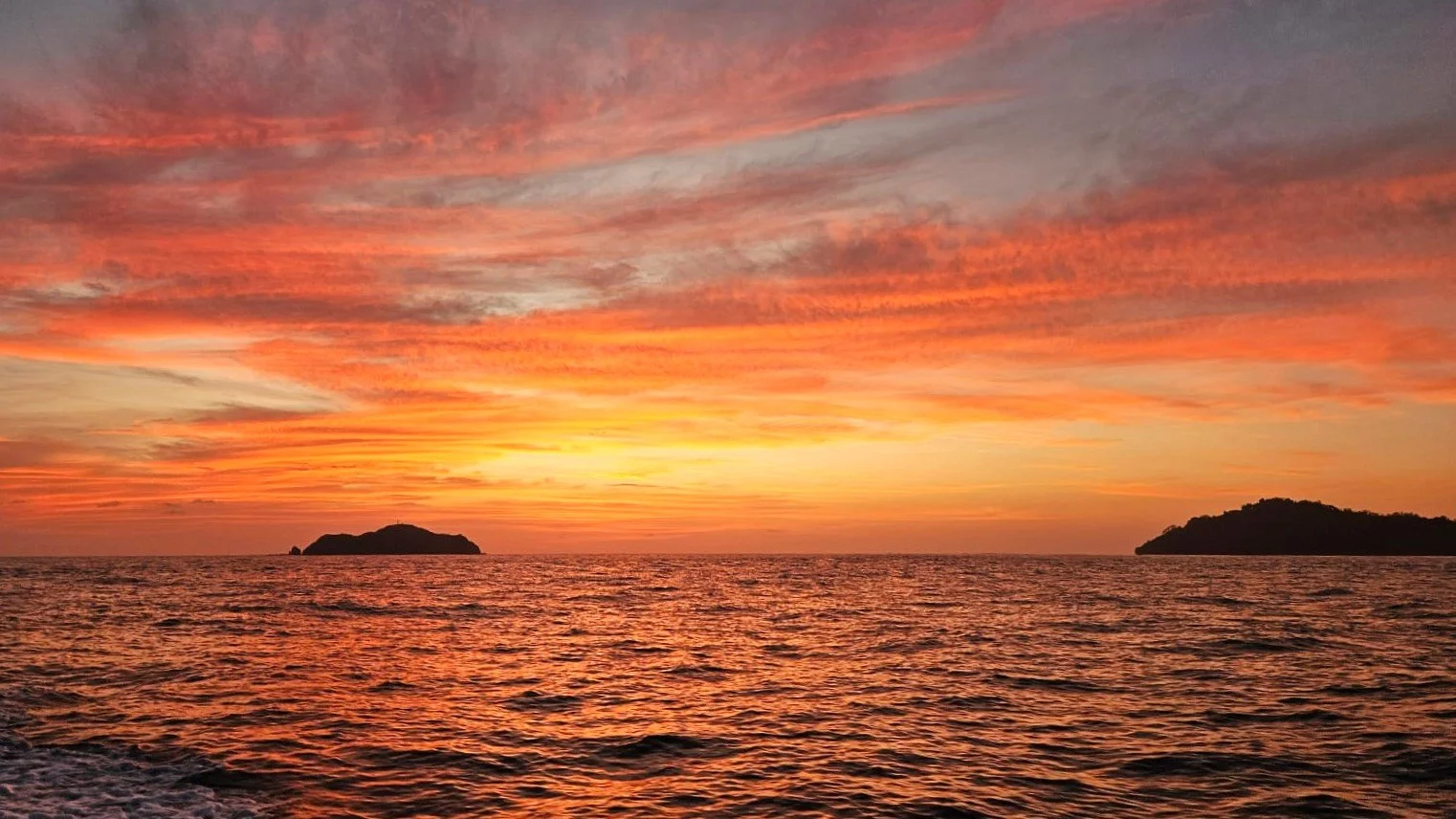 Costa Rica Fishing Tour Sunset Cabuya Pacific Ocean .jpg