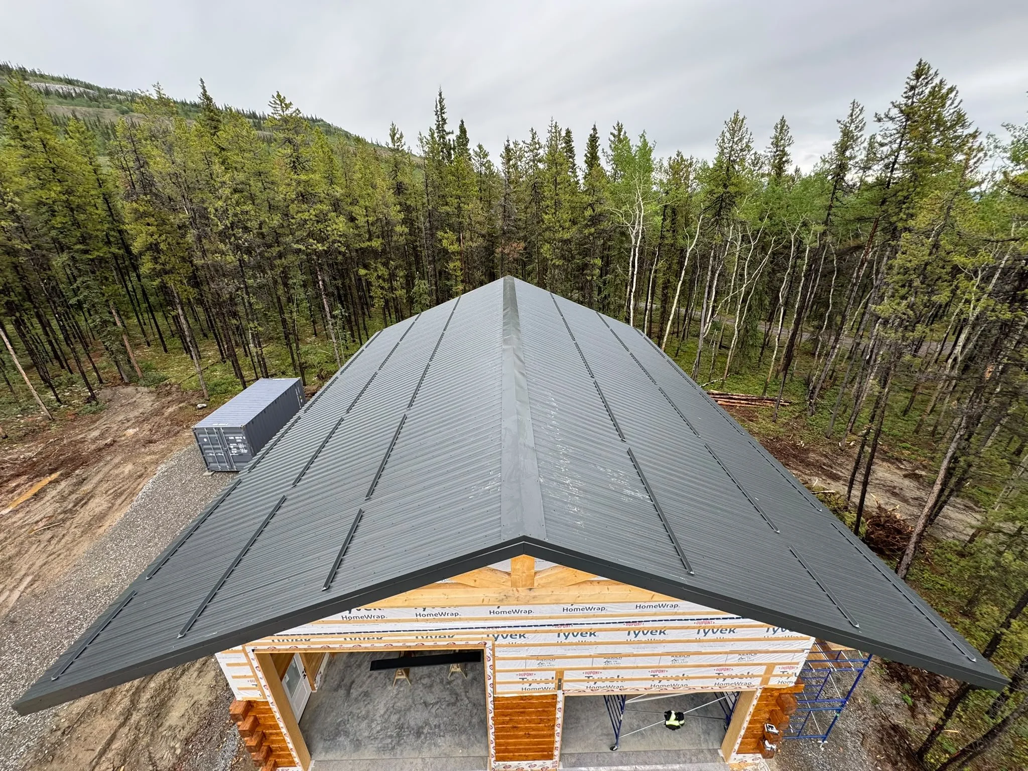 Huge roof project done on a big shop