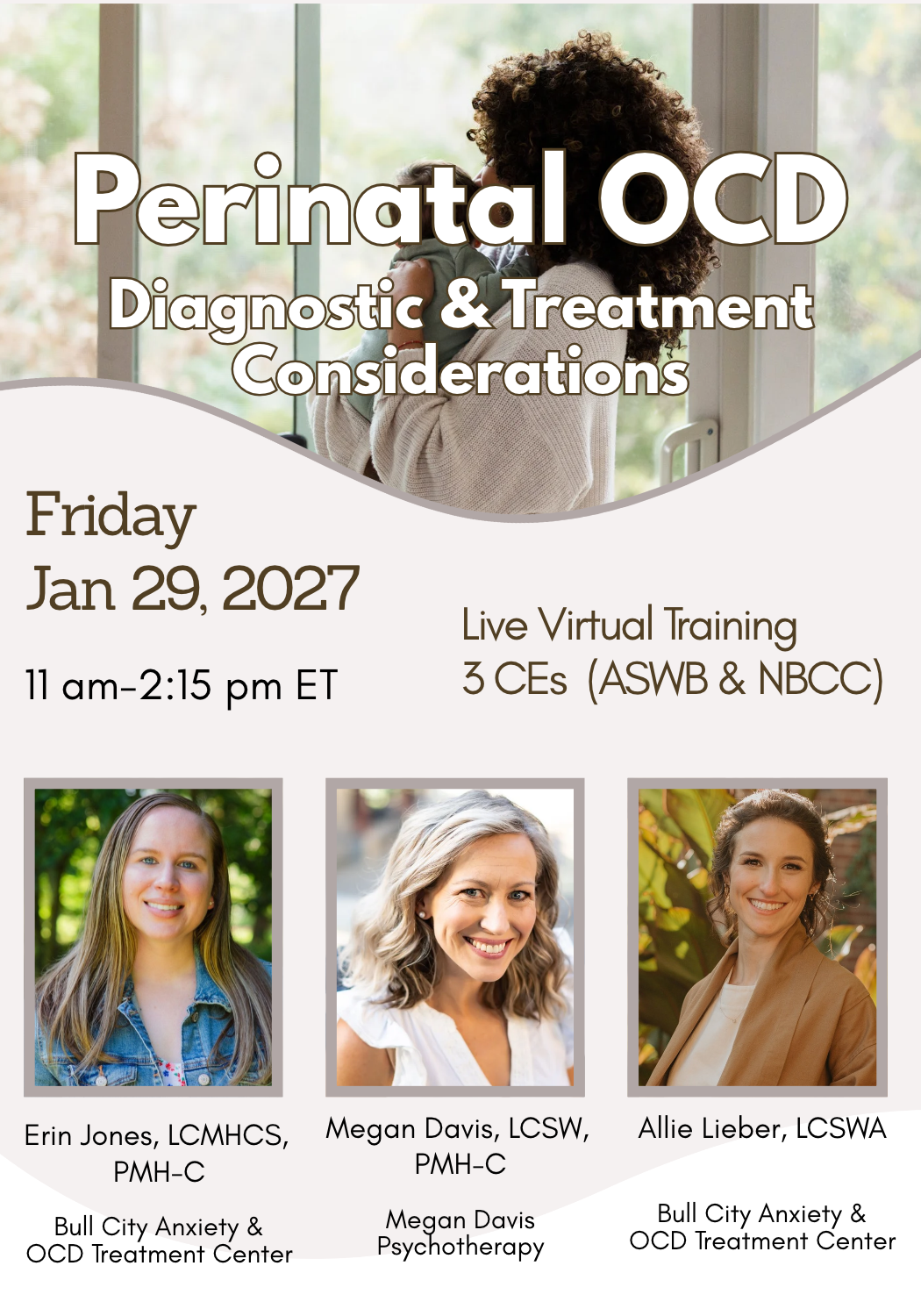 Perinatal OCD: Live Virtual Training for Clinicians
