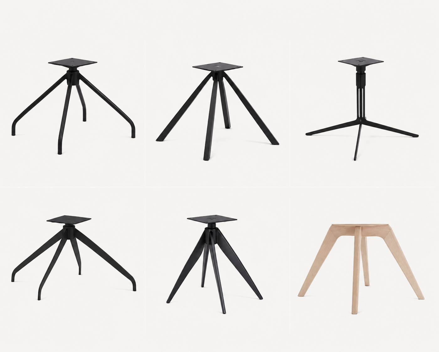 Draaibare Onderstellen Hout Of Metaal voor Stoelen.png