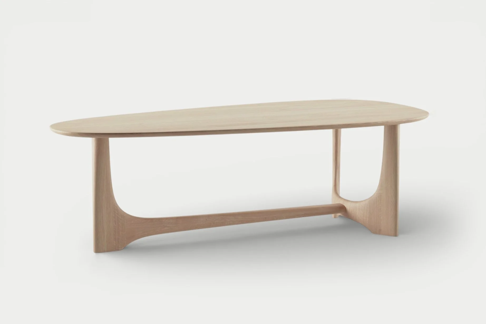 Artisan / Oskar Dining Table / Sculpturale Ovale Design Tafel in Massief Hout