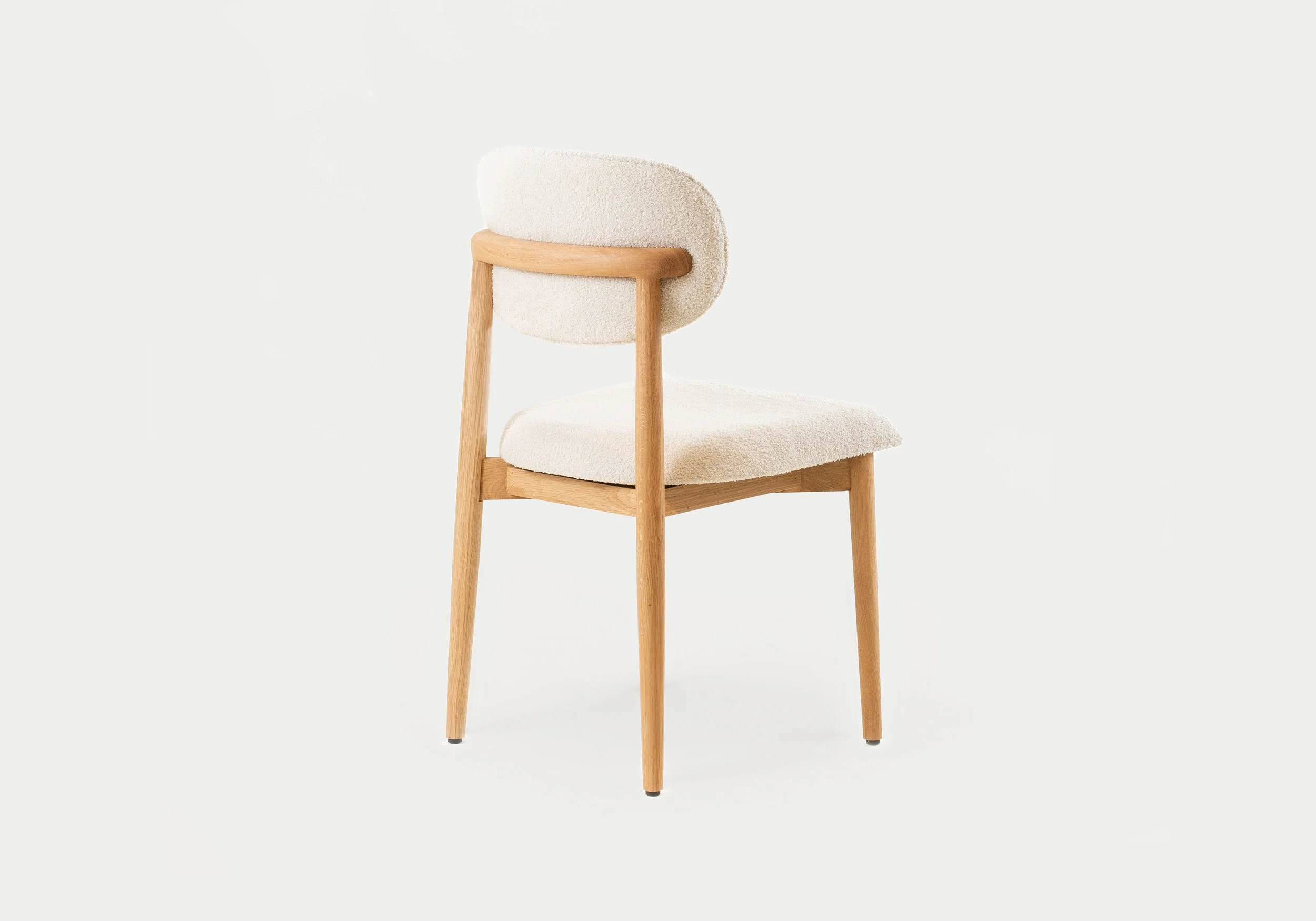 Luma / Gestoffeerde Houten Eetkamerstoel / Massief Eiken