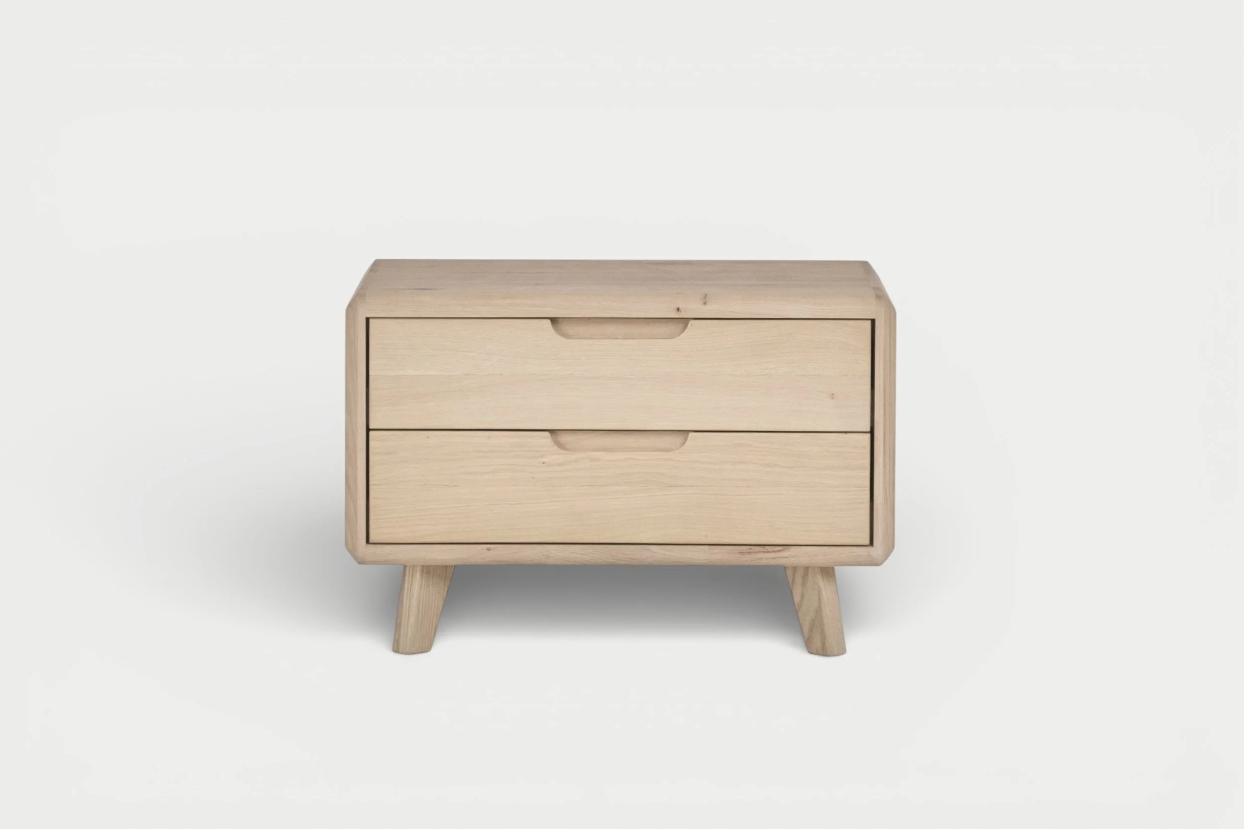 Jelsan Select / Ardin Nachtkast Dubbel / Massief Houten Nachtkastje met 2 Lades