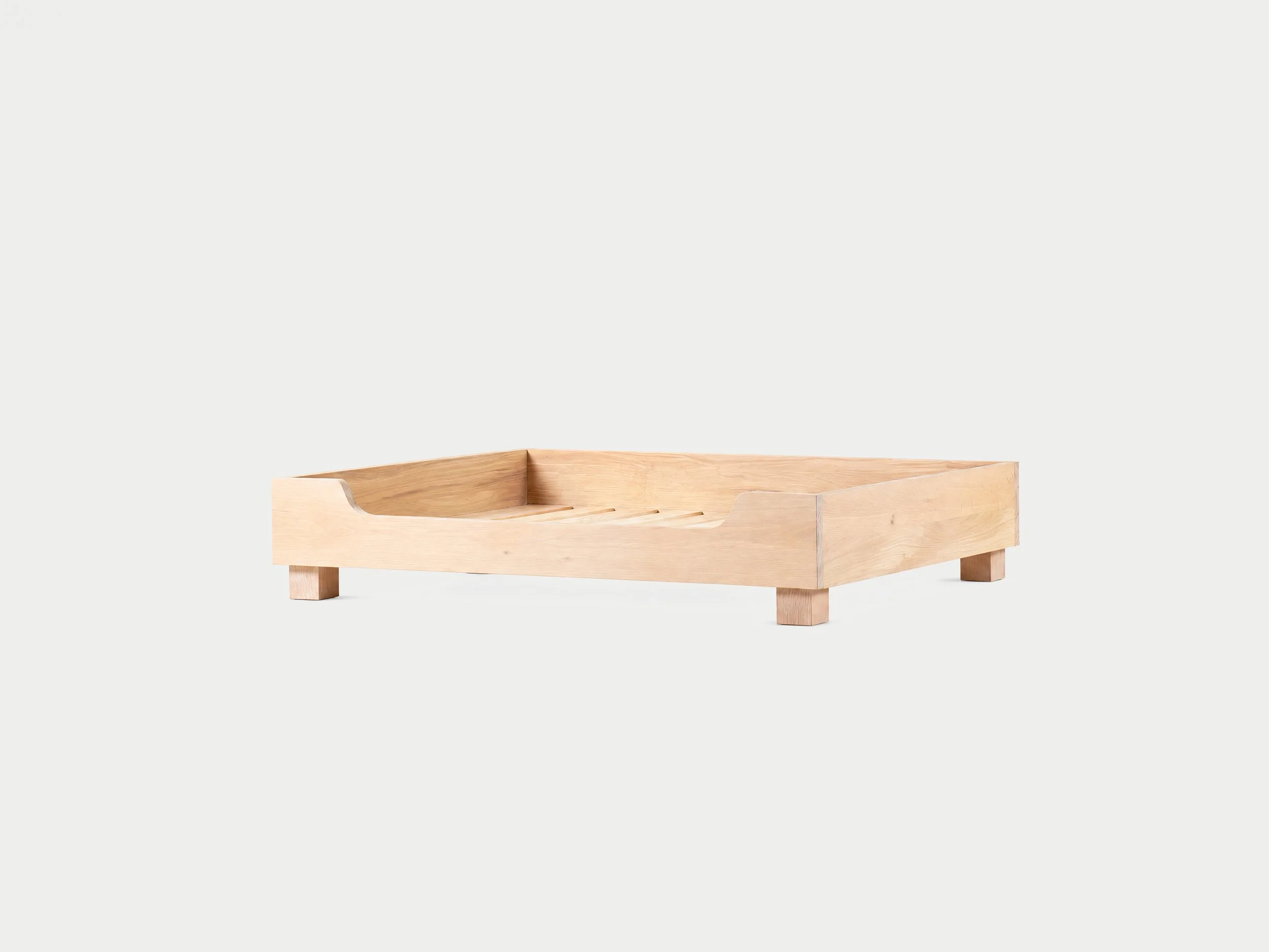 Lejla / Houten Hondenbed / Massief Eiken of Walnoot