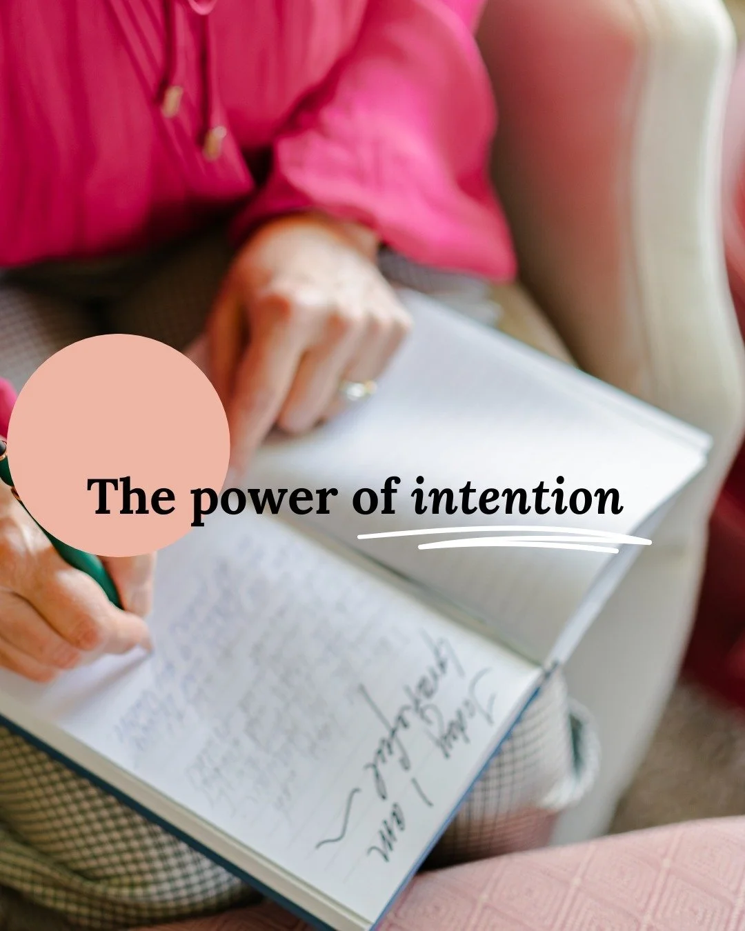 It&rsquo;s not just about goals. It&rsquo;s about intention. ✨

Goals can get us from point A to point B, but intentions shape how we feel and who we become on the way. It&rsquo;s about putting purpose and energy behind our actions&mdash;turning ever