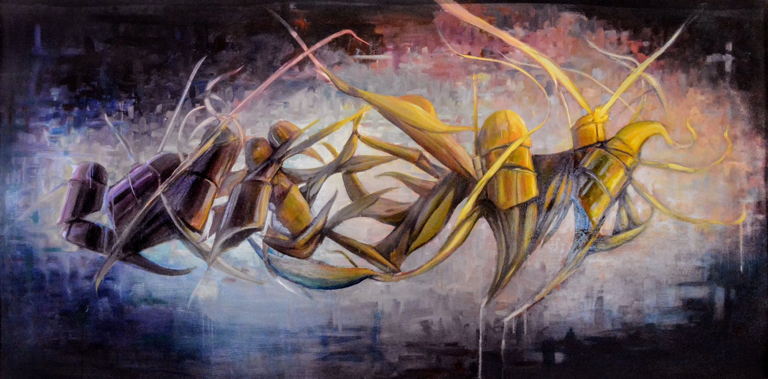 Convergence - Oil on Panel - 48" x 96"