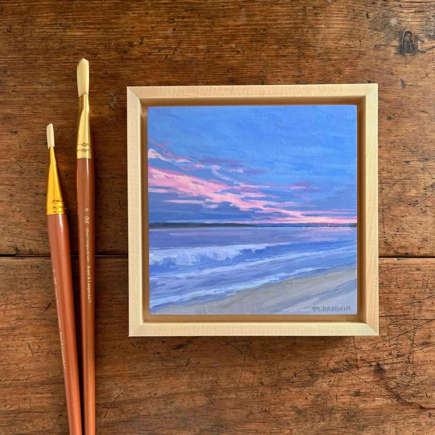 One evening, while walking along Cherry Hill Beach, I couldn&rsquo;t help but be struck by this dramatic ribbon of pink streaking through the sky. The sun was just setting and the sky was mostly overcast, except for this one bolt of pink. A few light