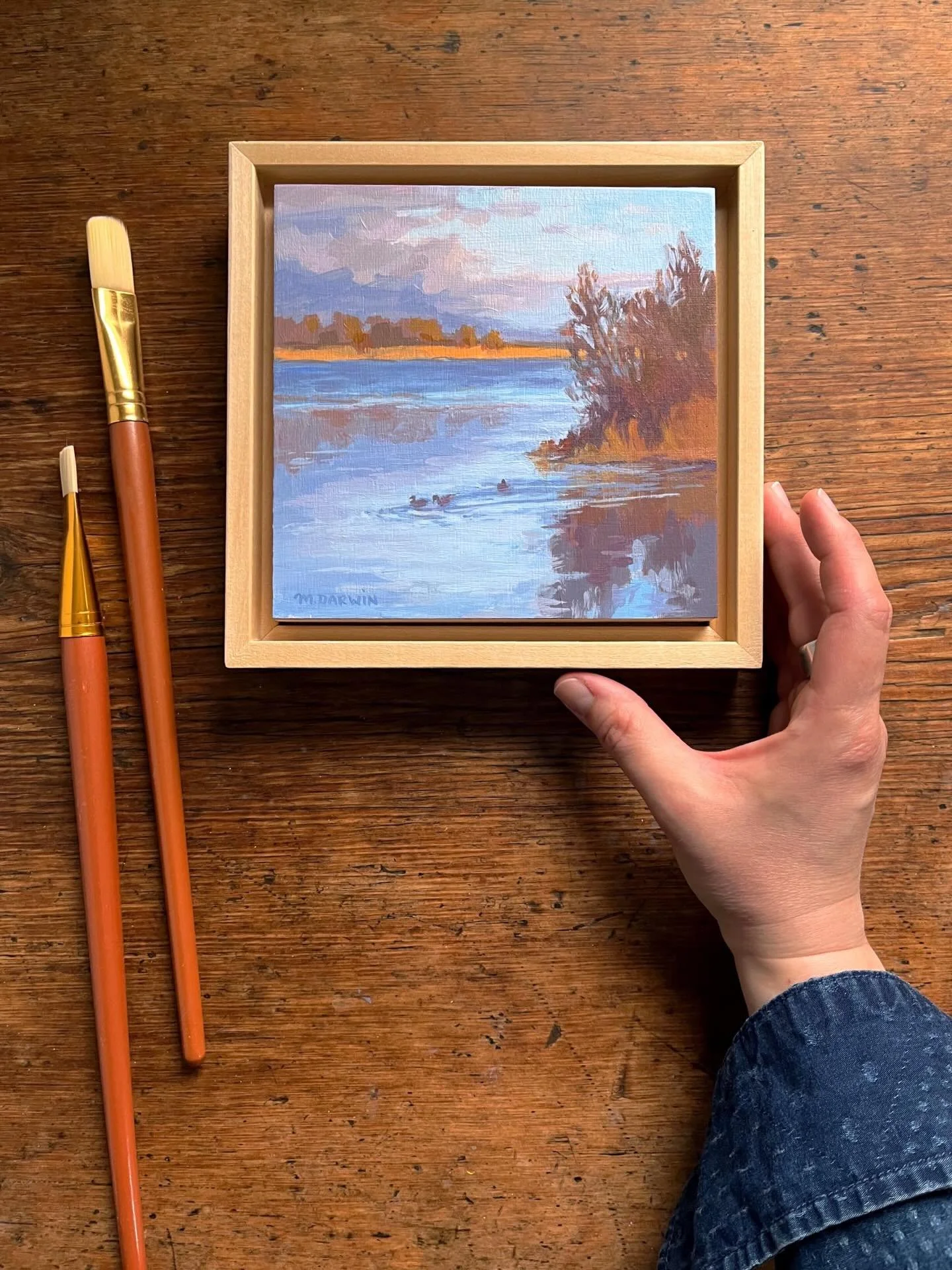I&rsquo;ve created a ✨ new series of mini paintings ✨ showing scenes from around Nova Scotia (but mostly here on the South Shore). These paintings are 6x6&rdquo; acrylic, framed in a clear-finished wood floater frame. 

These original pieces are now 