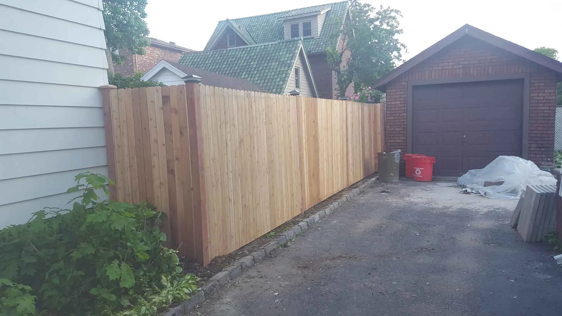 Sturdy Privacy Wood Fence: Experience unmatched privacy and durability with Empire Fence's expert wood fence installation.