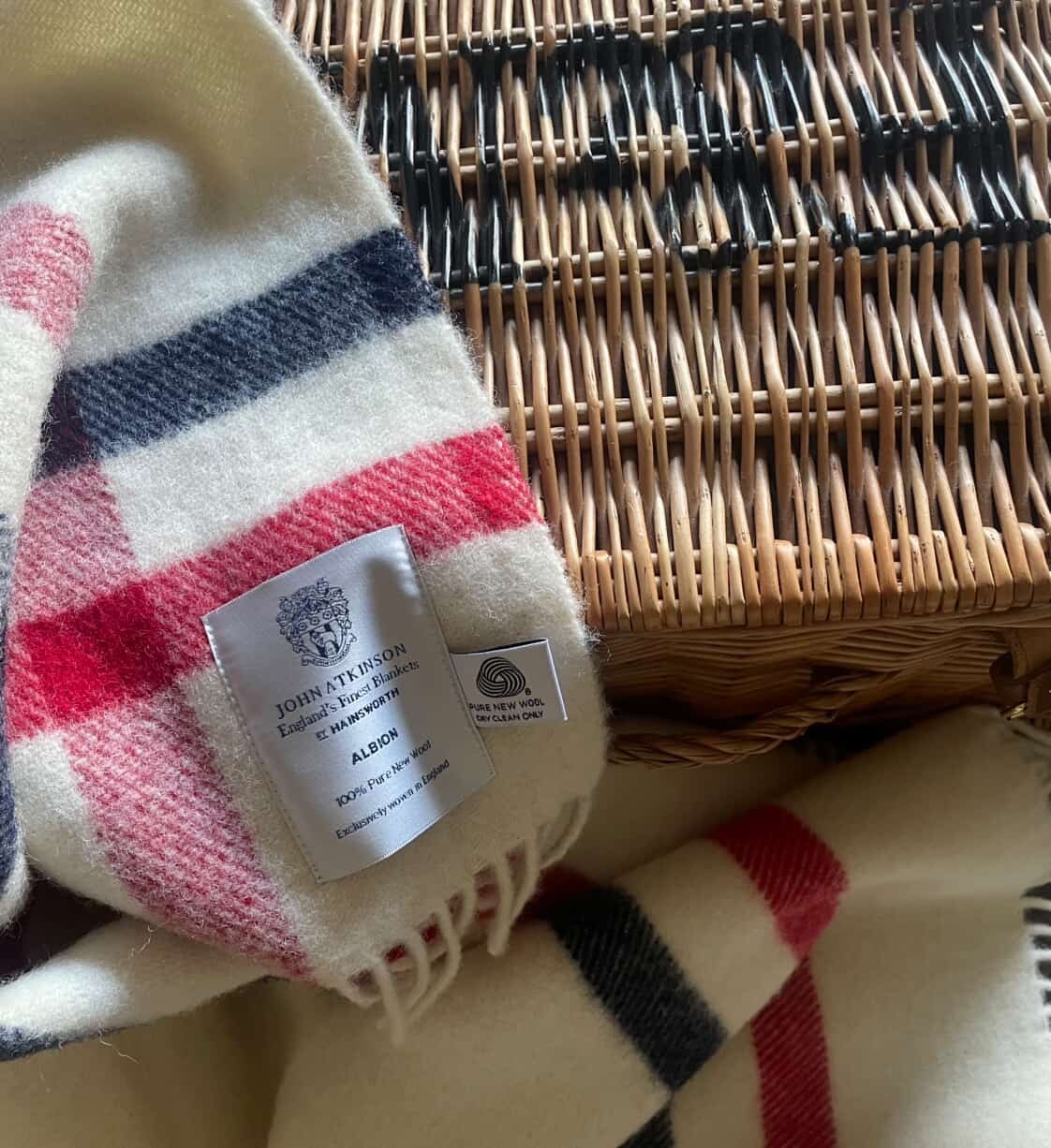 The Albion: a summer essential. Woven from Pure New Wool throw and designed for adventures.