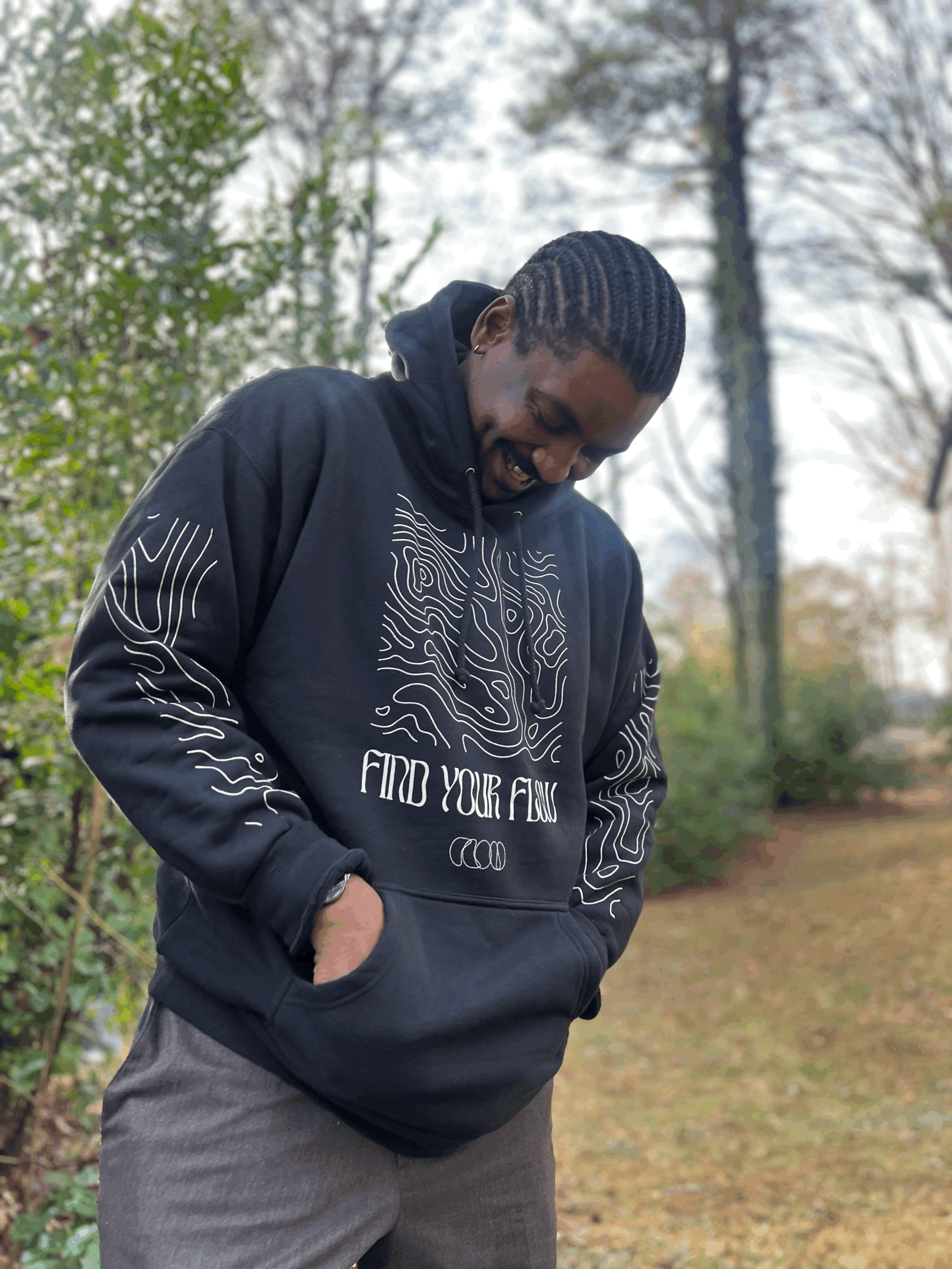FIND YOUR FLOW pullover hoodie