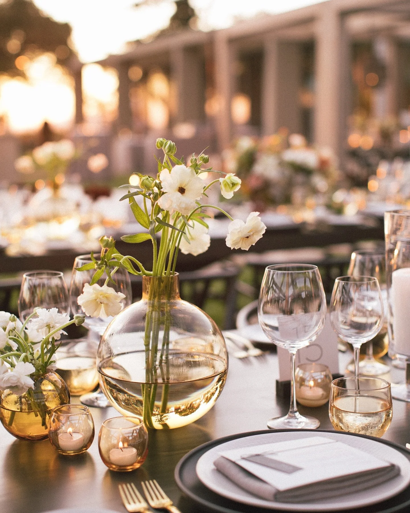 The most striking moments are sometimes the quietest. A few flowers, carefully placed, transform a table without overwhelming it. Elegance lives in restraint. 

Wedding Planner @rosemaryevents 
Photography @abbyandlauren 
Floral &amp; Design @mindyri