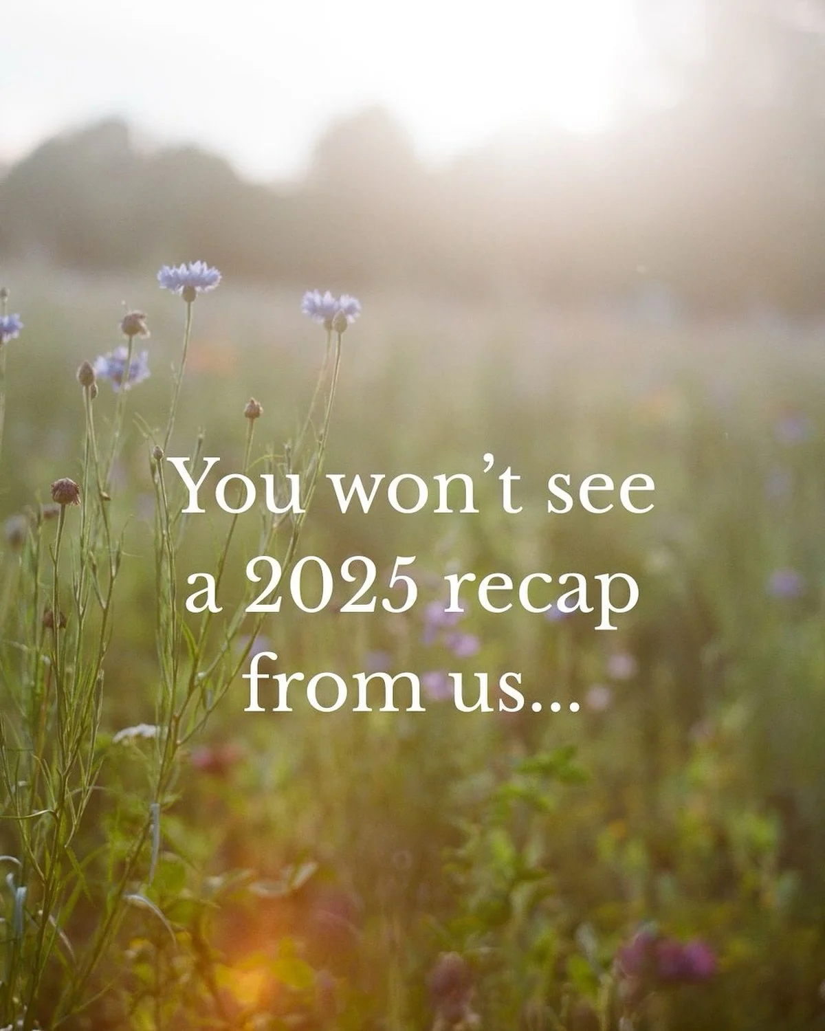You won't see a 2025 recap: Not because we didn't do great things, but because some of our clients trusted us to keep their moments theirs. In an age of constant sharing, privacy has become the ultimate luxury. We're honored to protect it.

Best year