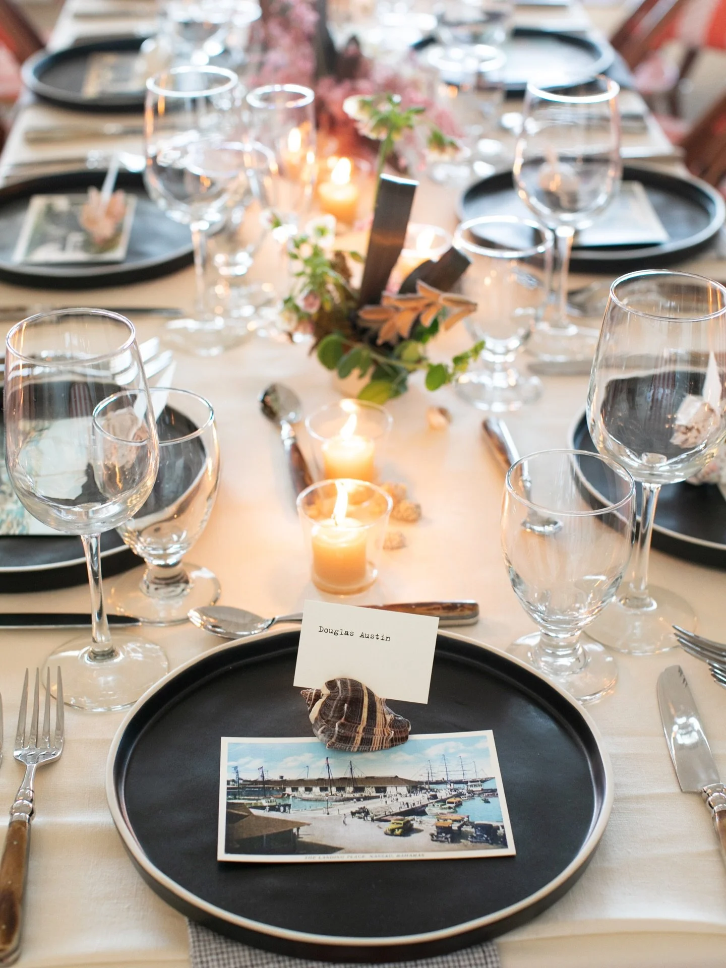 A simple start to an incredible weekend. The cutest little island in the Bahamas, your favorite people. What else do you need?

Produced by @rosemaryevents 
Photography @johndolanphotog 
Floral &amp; Decor @sarah_winward 
Venue @thedunmore 

#harbour