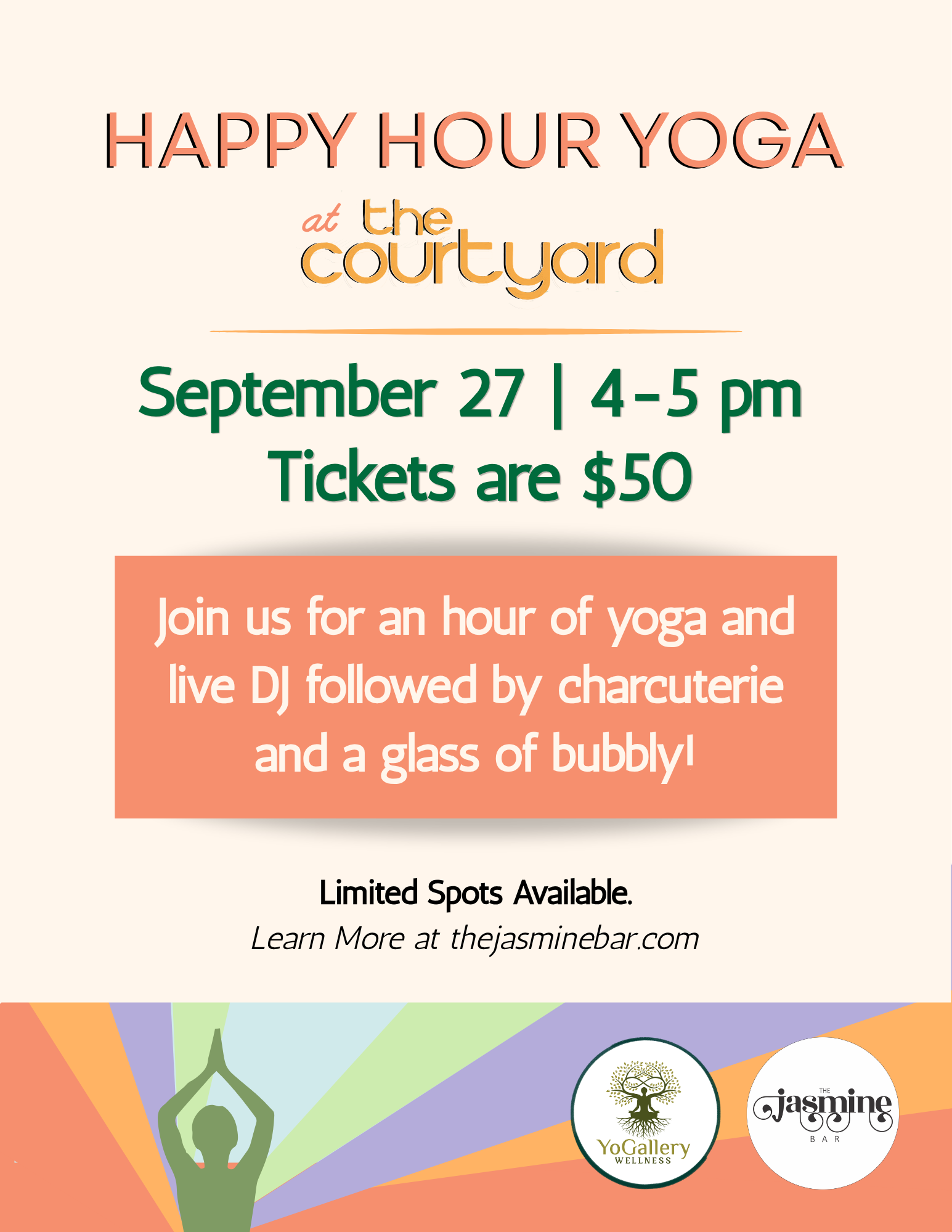Happy Hour Yoga in the Courtyard