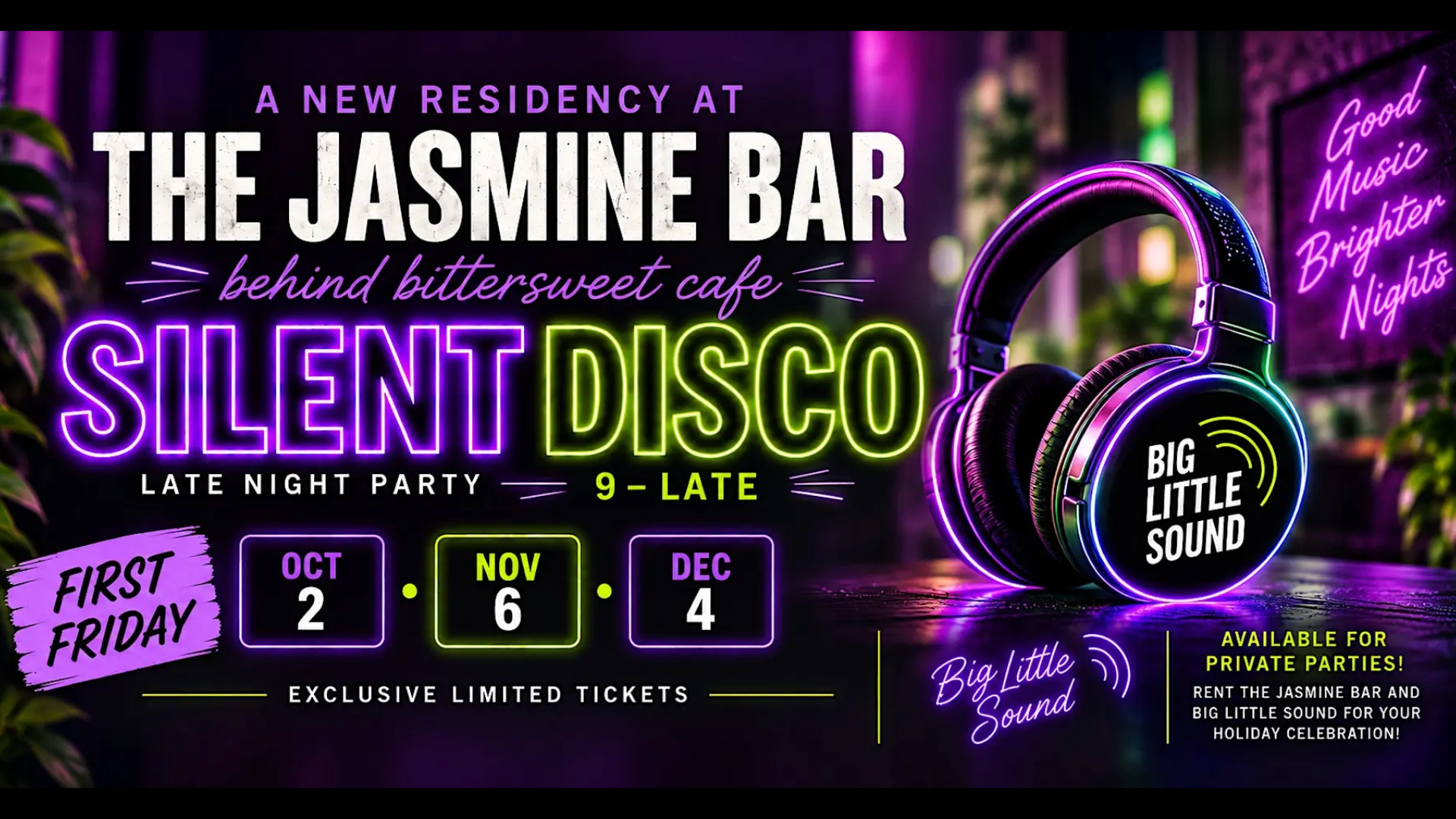Silent Disco Nights with Big Little Sound