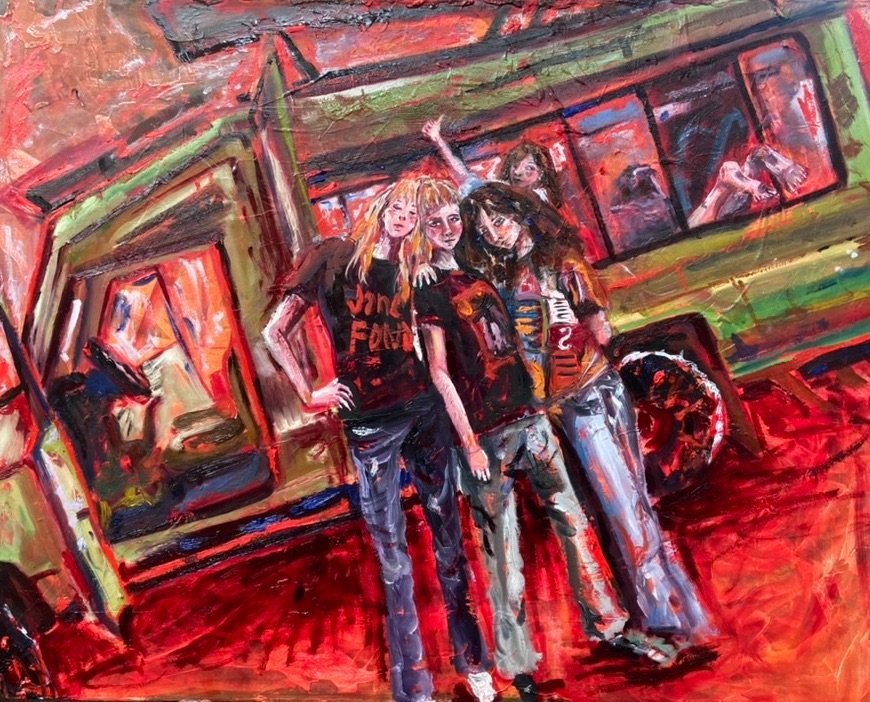 Family 2023, Oil on Wooden Canvas