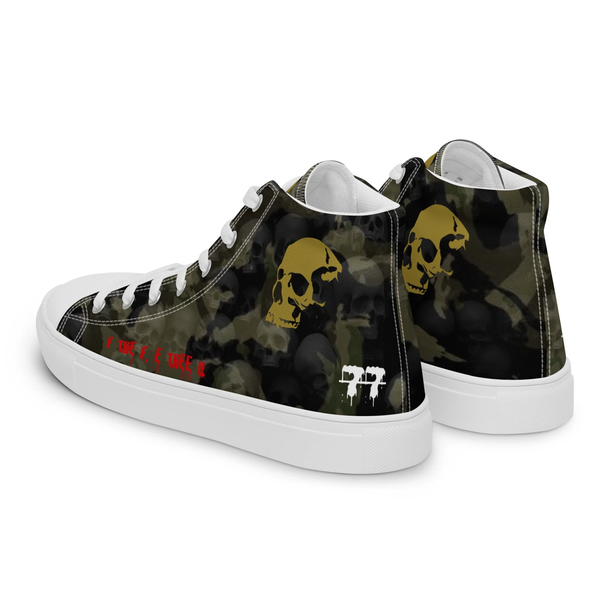 TEEYOOSHOO- UNKNOWNZ- Women’s high top canvas shoes