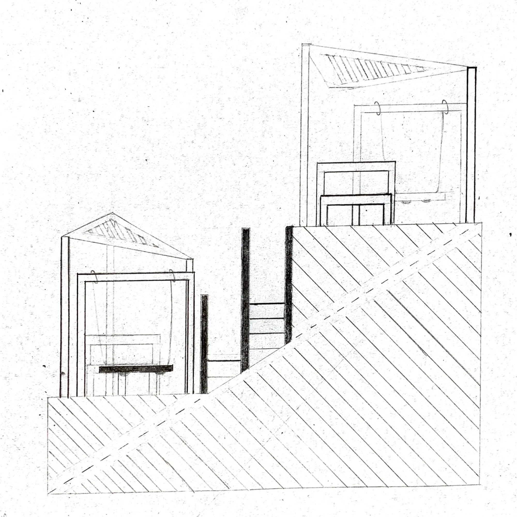 SECTION DRAWING - OUTDOOR SEATING - I