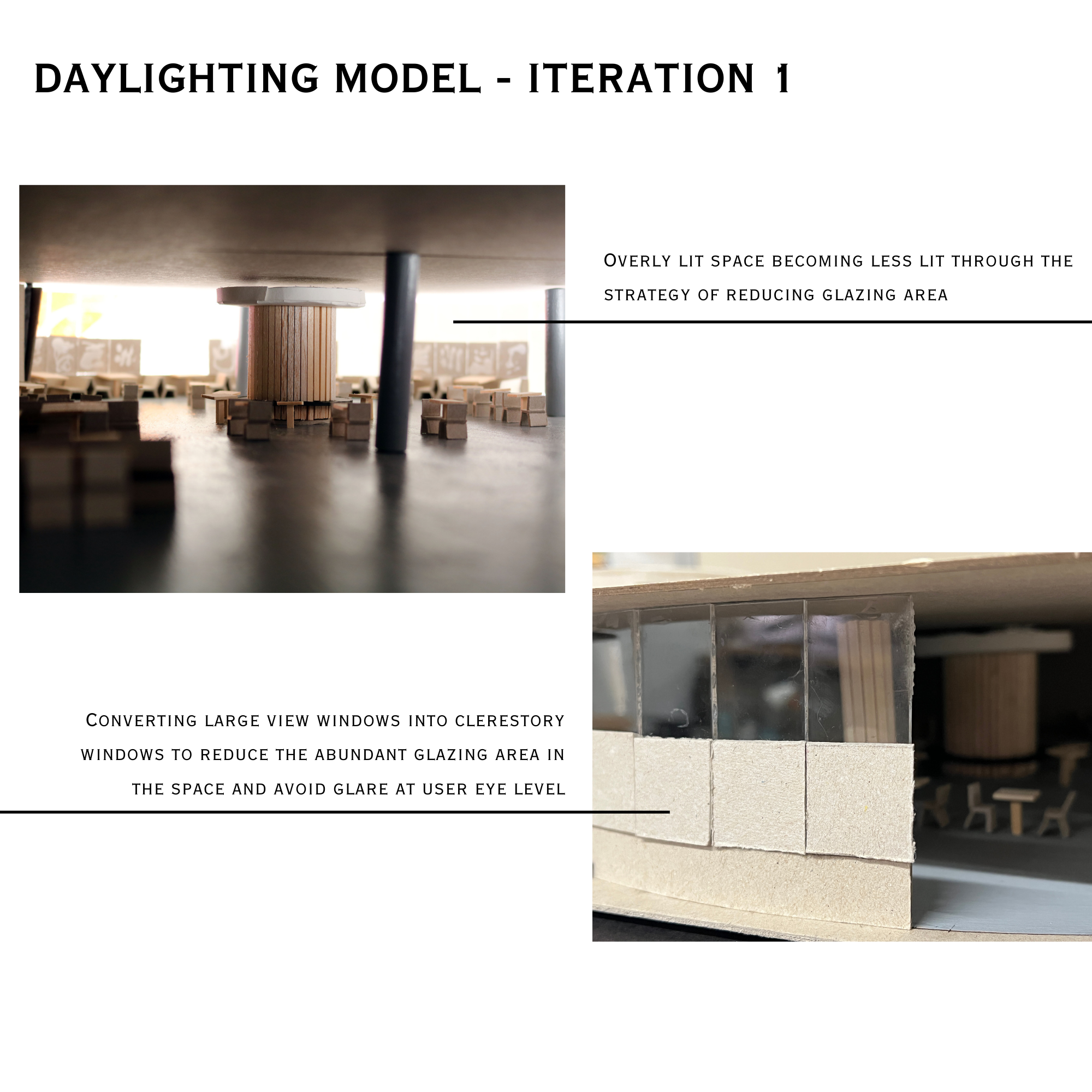 ITERATION 1 - ANNOTATED DAYLIGHTING MODEL