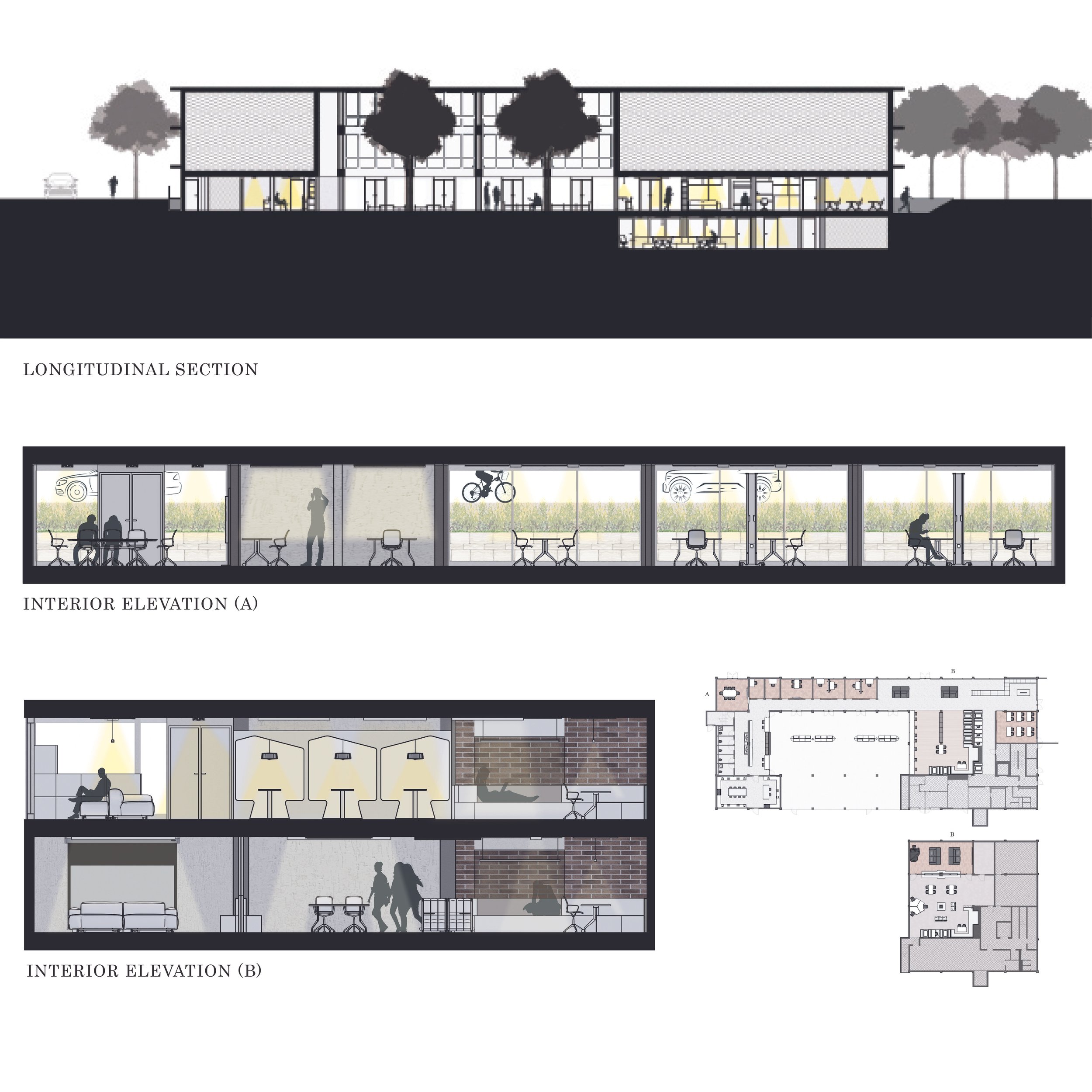 DESIGN PROPOSAL - RENDERED SECTIONS (INCL. REFERENCE PLANS)