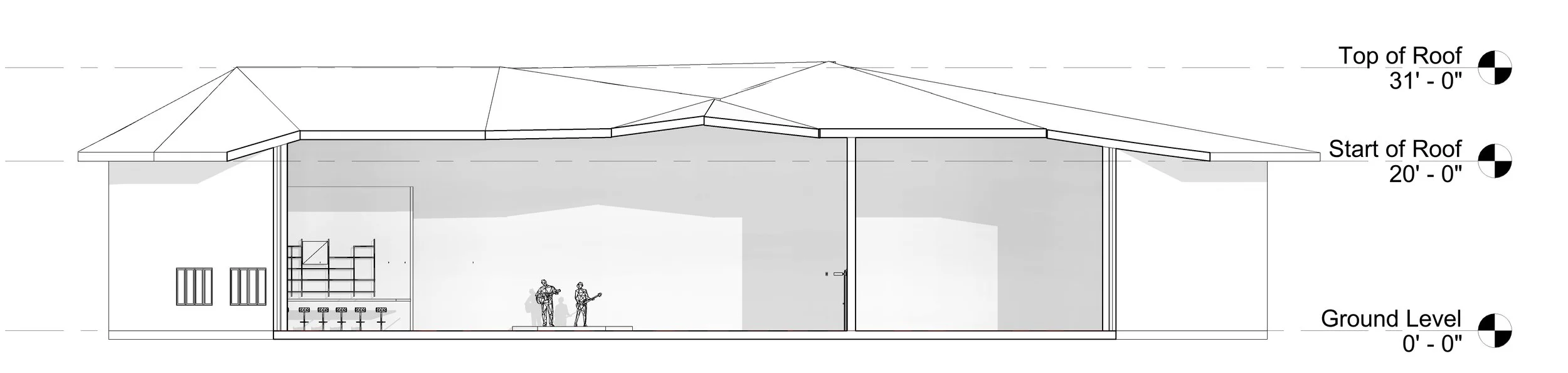 PROPOSED DESIGN - LONGITUDINAL SECTION DRAWING