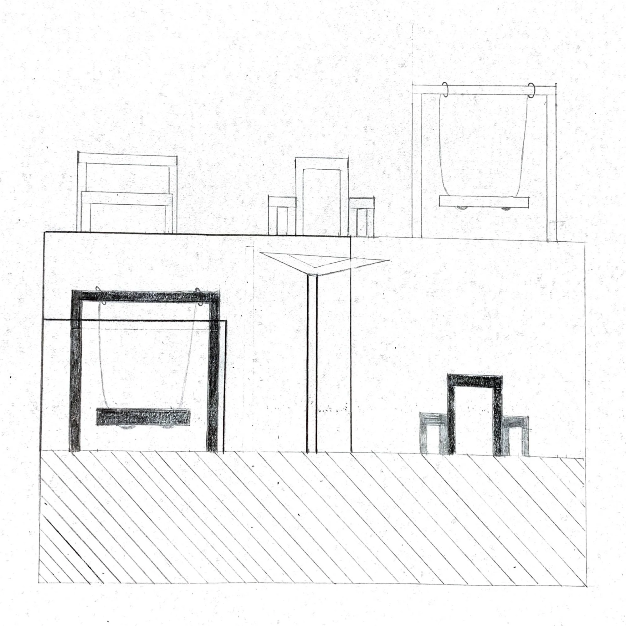 SECTION DRAWING - OUTDOOR SEATING - II