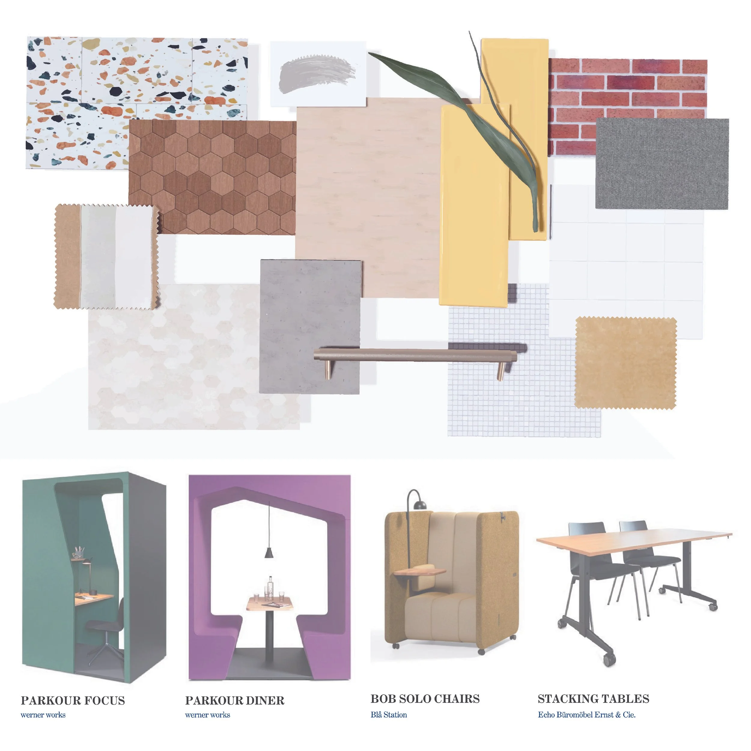DESIGN PROPOSAL - MATERIAL PALETTE & PRIMARY FURNISHINGS