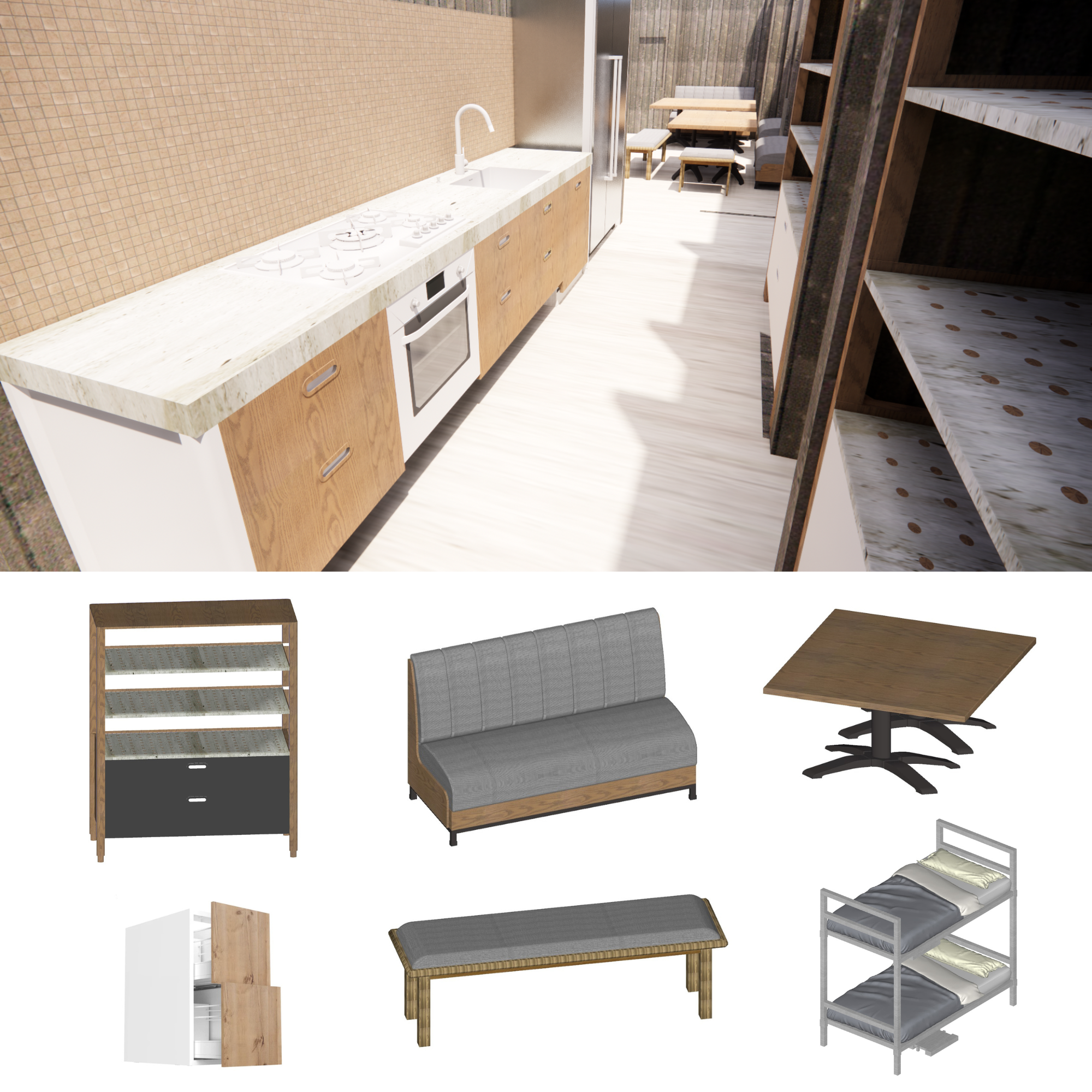 DESIGN PROPOSAL - INTERIOR RENDERING & PRIMARY FURNISHINGS