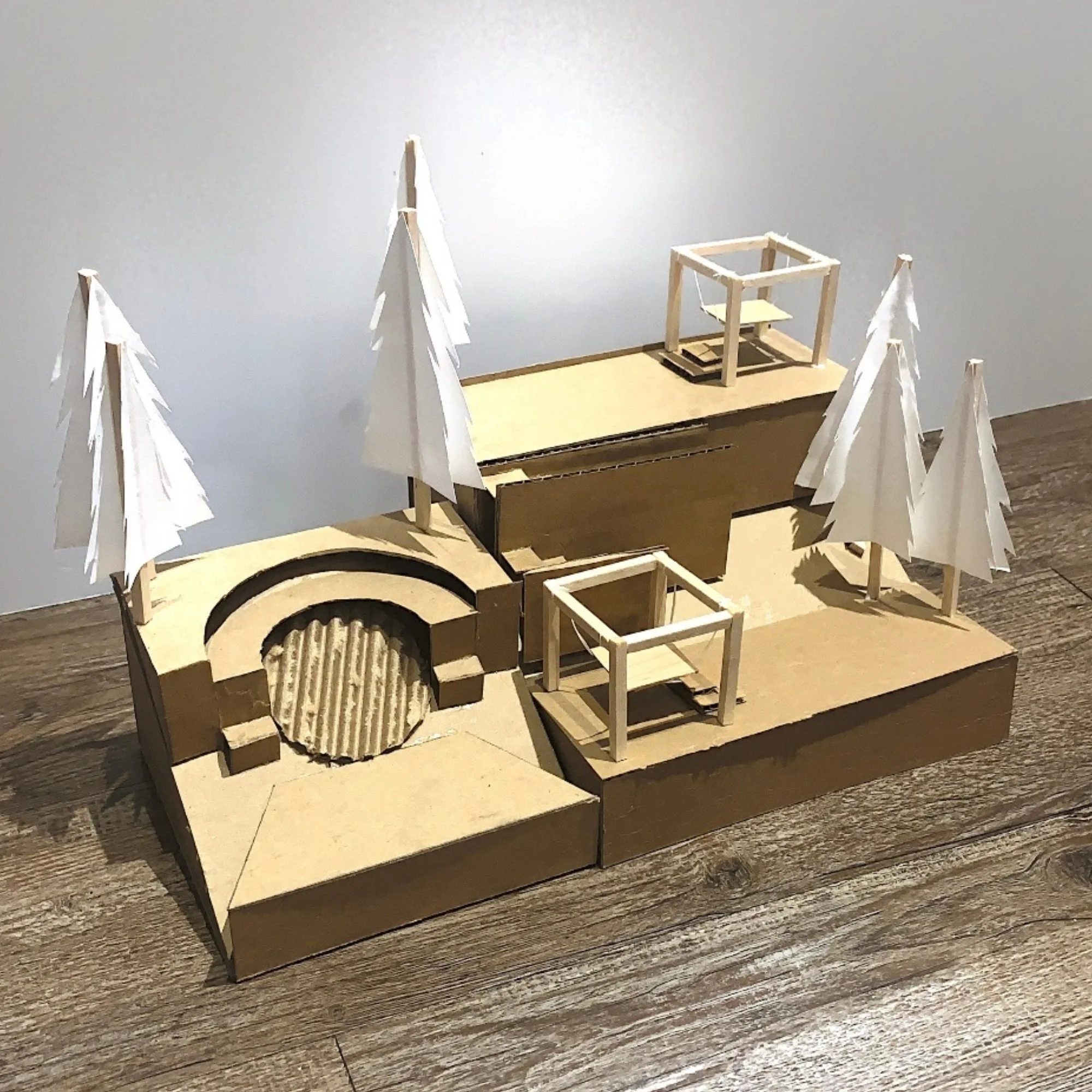 3D MODEL - OUTDOOR AUDITORIUM + SEATING - II