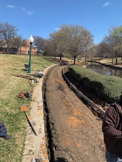 Irving Project - Concrete Pathway