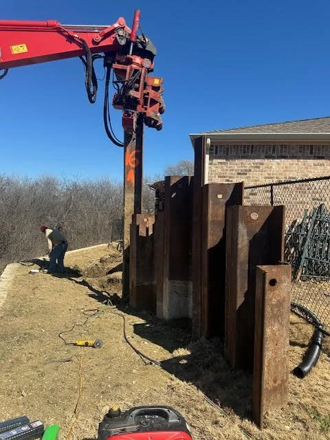 Cherry Hill Project - Stone Retaining Wall