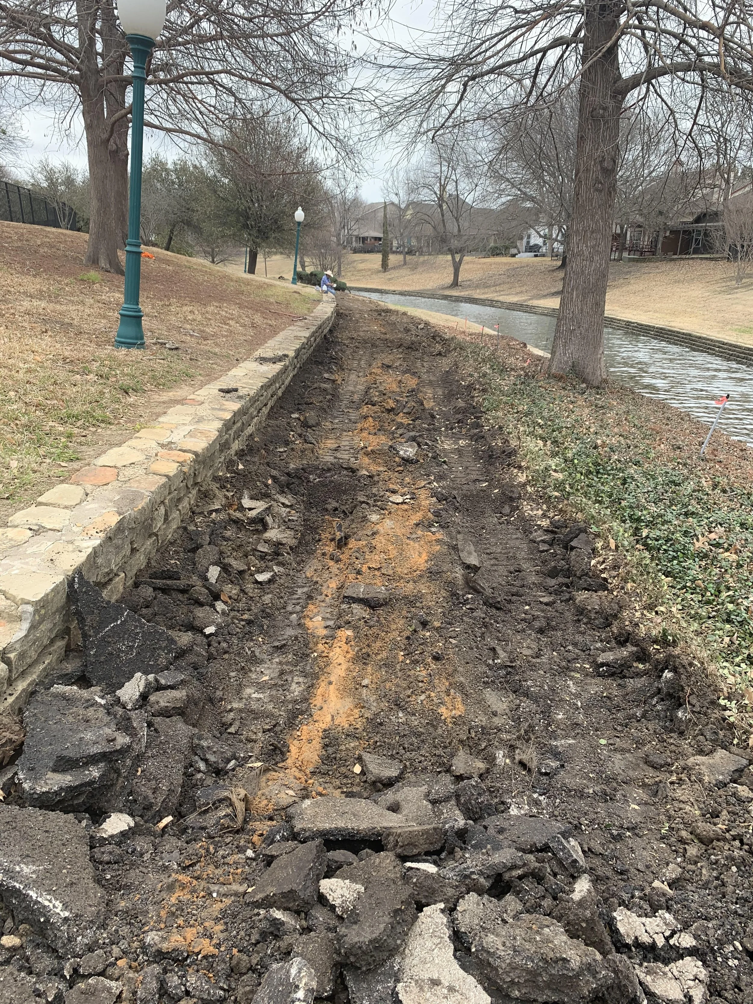 Irving Project - Concrete Pathway
