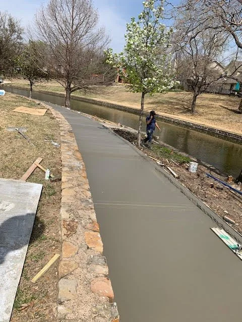 Irving Project - Concrete Pathway