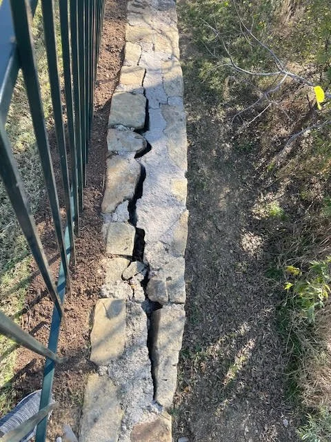 Cherry Hill Project - Stone Retaining Wall