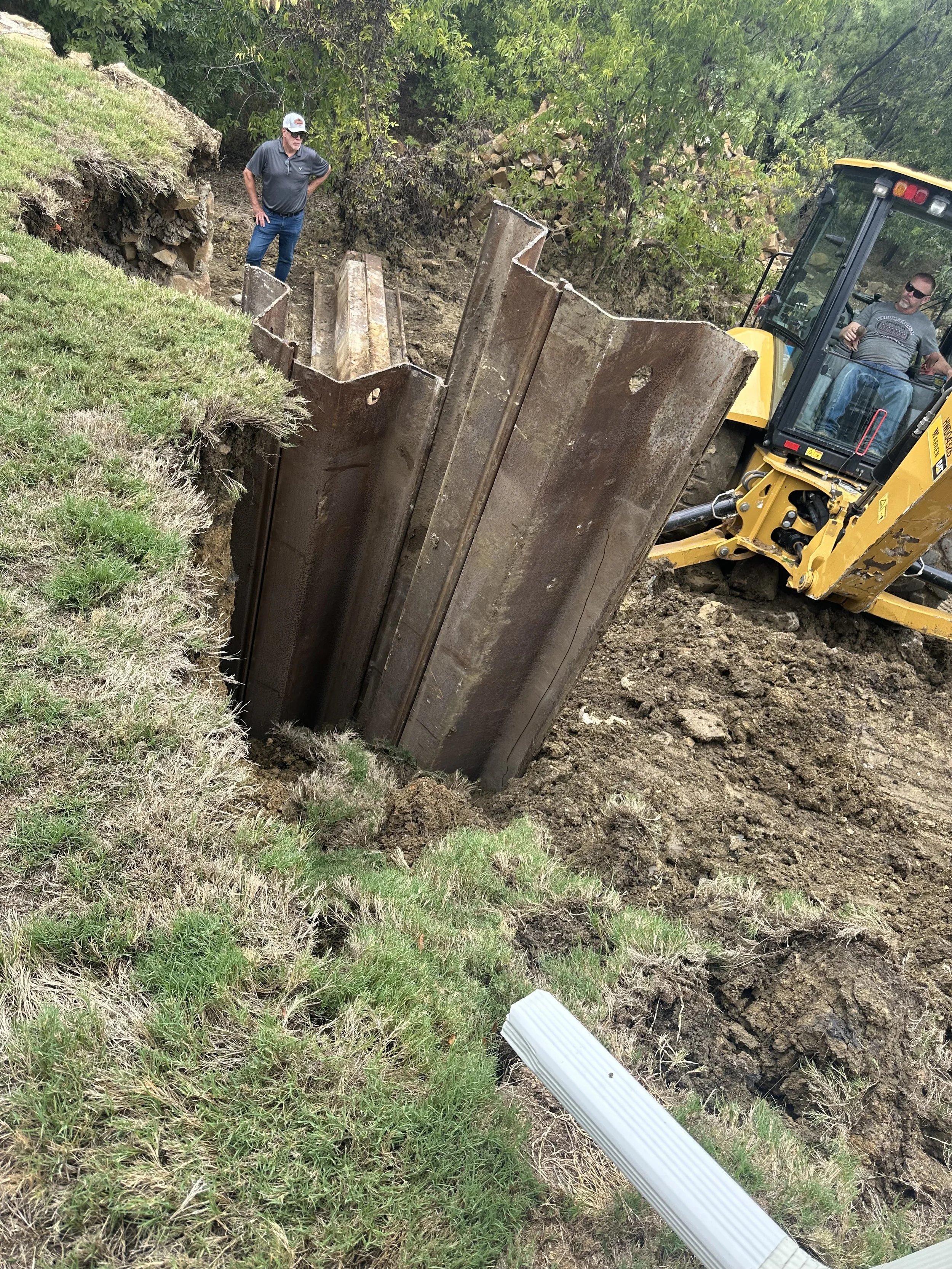 Cherry Hill Project - Stone Retaining Wall