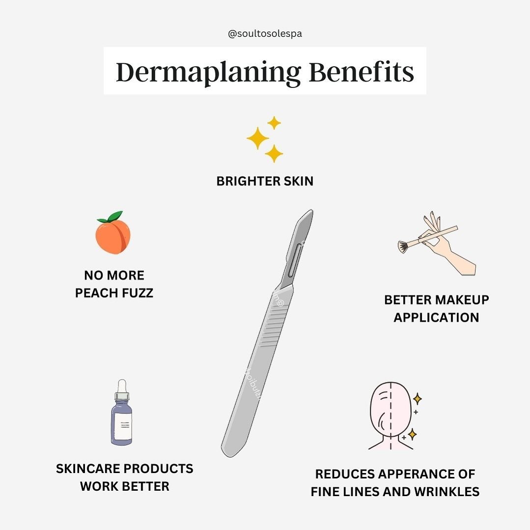 ✨ Smooth skin for the win! Dermaplaning benefits you won't want to miss 💫 

★ Brighter Skin
★ No more Peach Fuzz
★ Better Makeup application 
★ Skincare Products work better 
★ Reduces appearance of Fine Lines &amp; Wrinkles

Book your next session 
