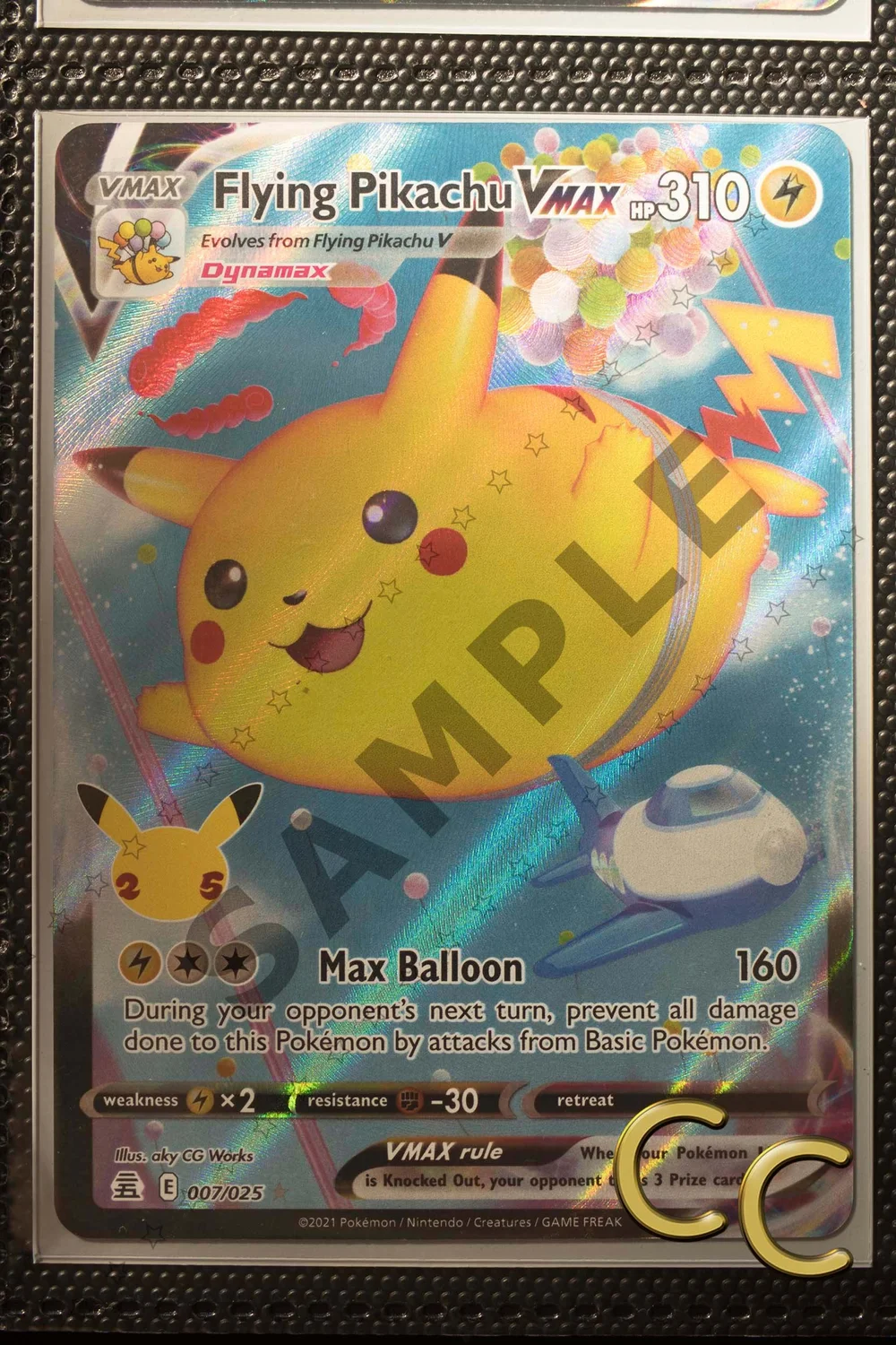 Celebrations Flying Pikachu Vmax ultra rare  Curious Collectibles